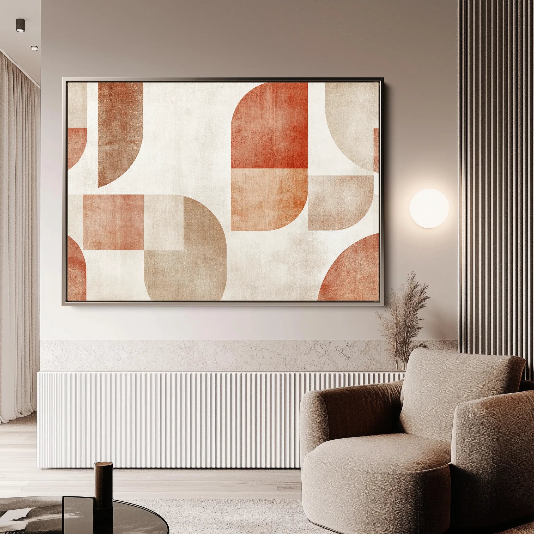 Abstract 603 Canvas Art 18" x 24" / 45 x 60 cm / Black