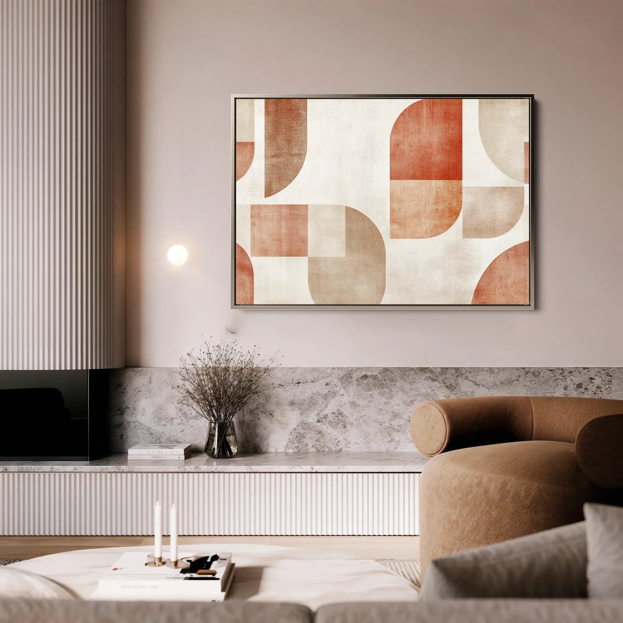Abstract 603 Canvas Art 18" x 24" / 45 x 60 cm / Black