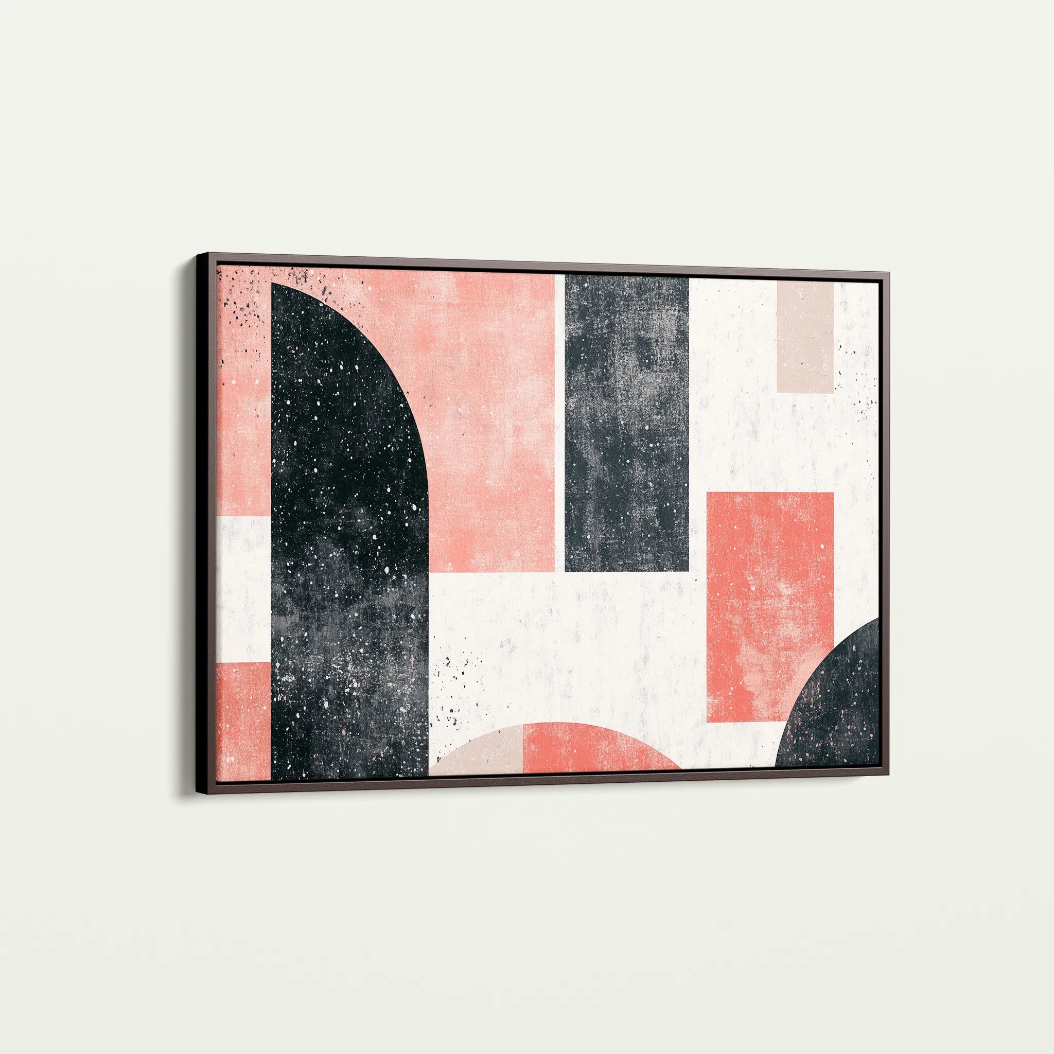 Abstract 604 Canvas Art 18" x 24" / 45 x 60 cm / Black