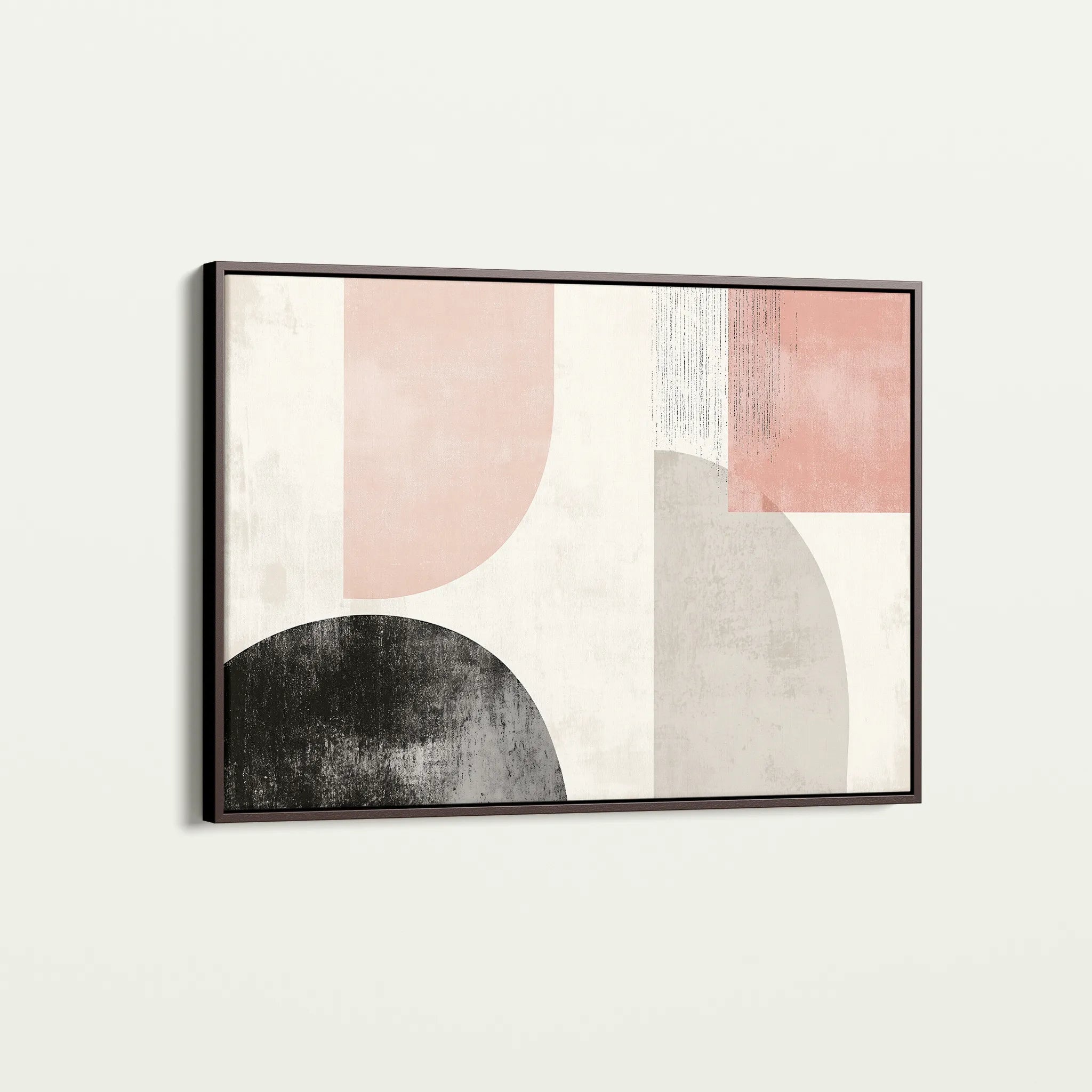 Abstract 605 Canvas Art 18" x 24" / 45 x 60 cm / Black