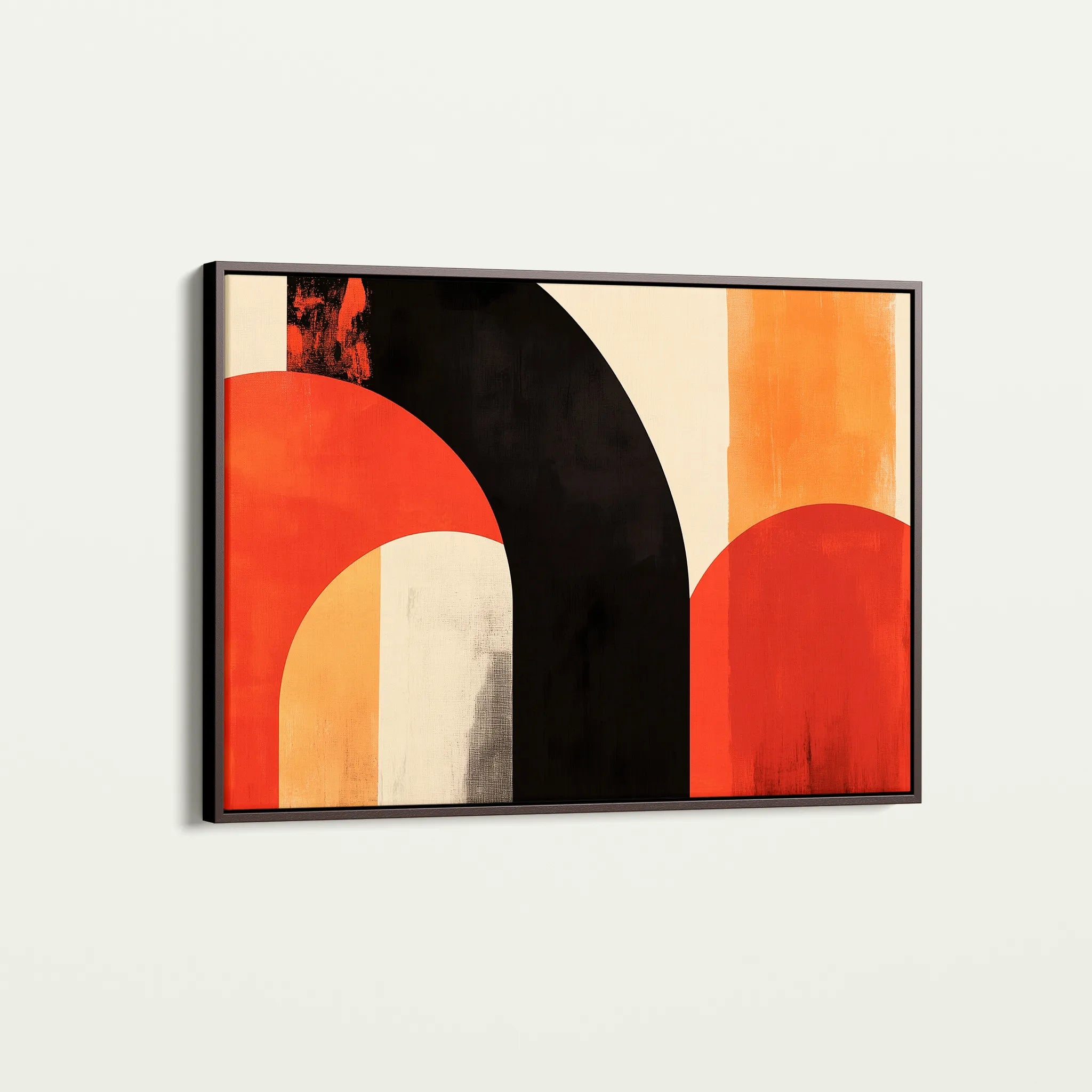 Abstract 607 Canvas Art 18" x 24" / 45 x 60 cm / Black