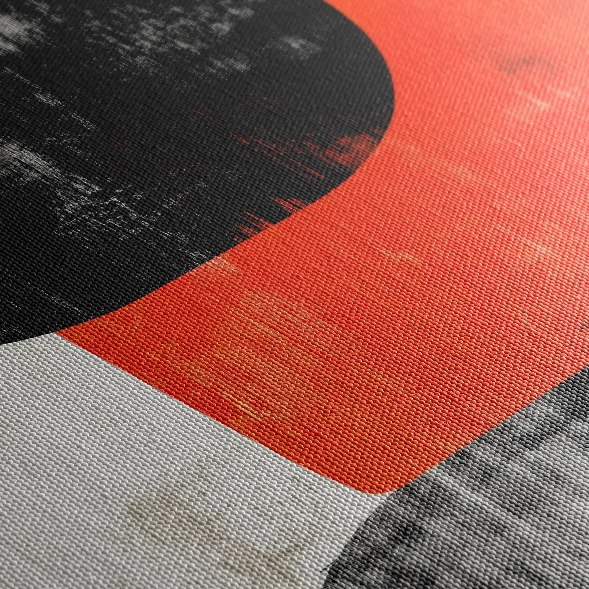 Abstract 609 Canvas Art 18" x 24" / 45 x 60 cm / Black