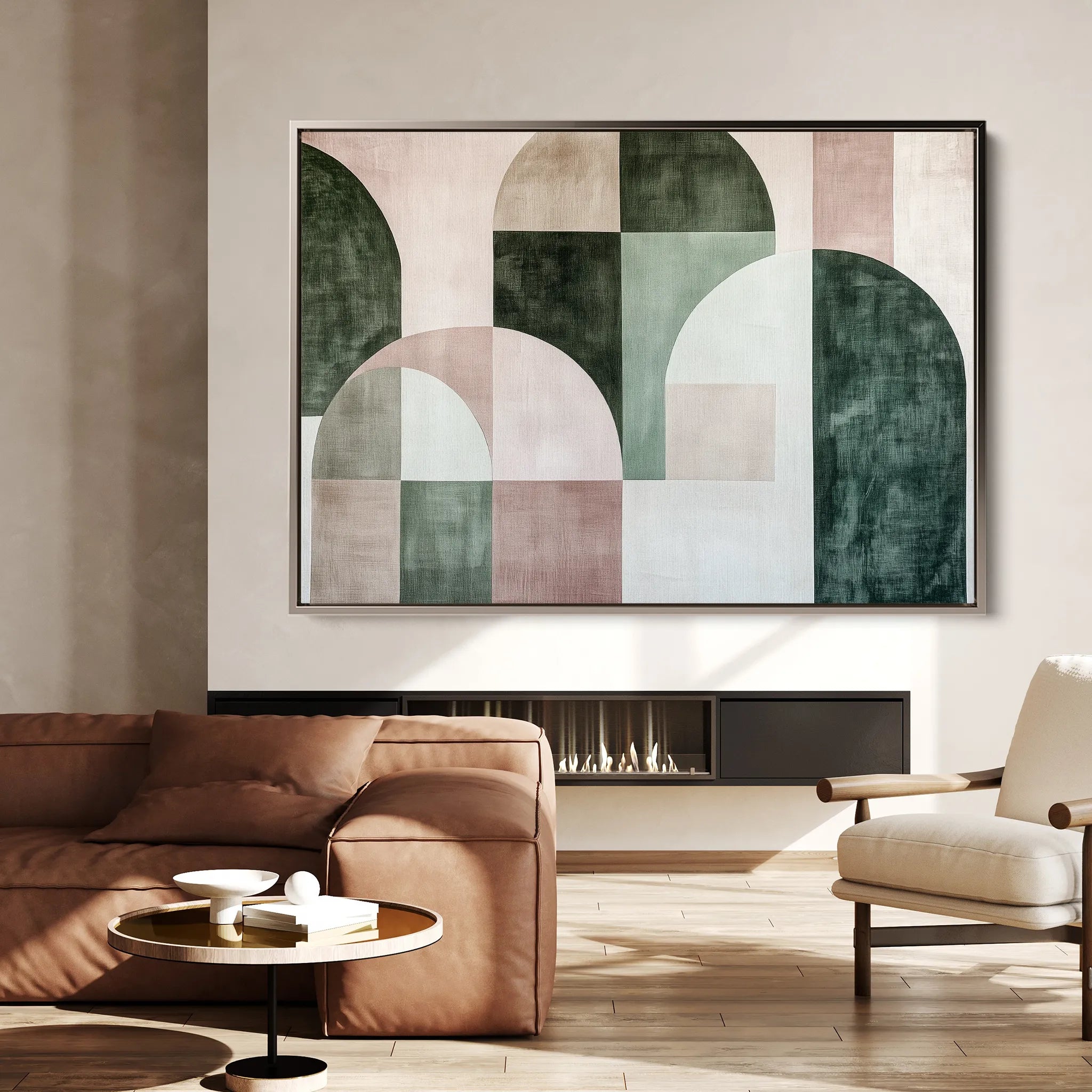 Abstract 610 Canvas Art 18" x 24" / 45 x 60 cm / Black