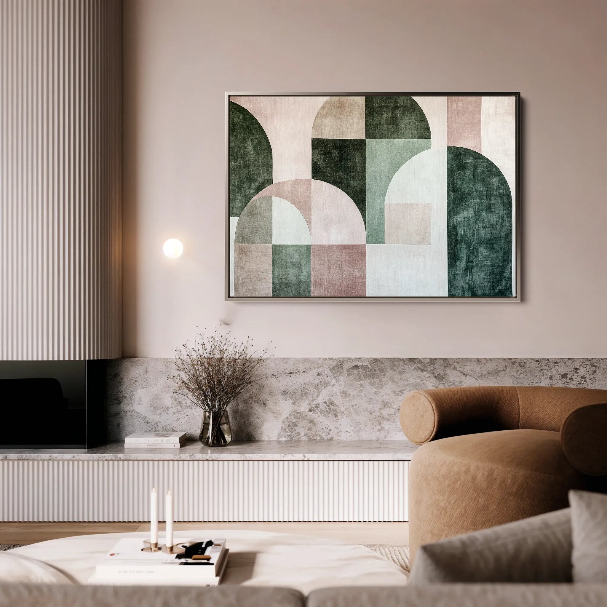 Abstract 610 Canvas Art 18" x 24" / 45 x 60 cm / Black