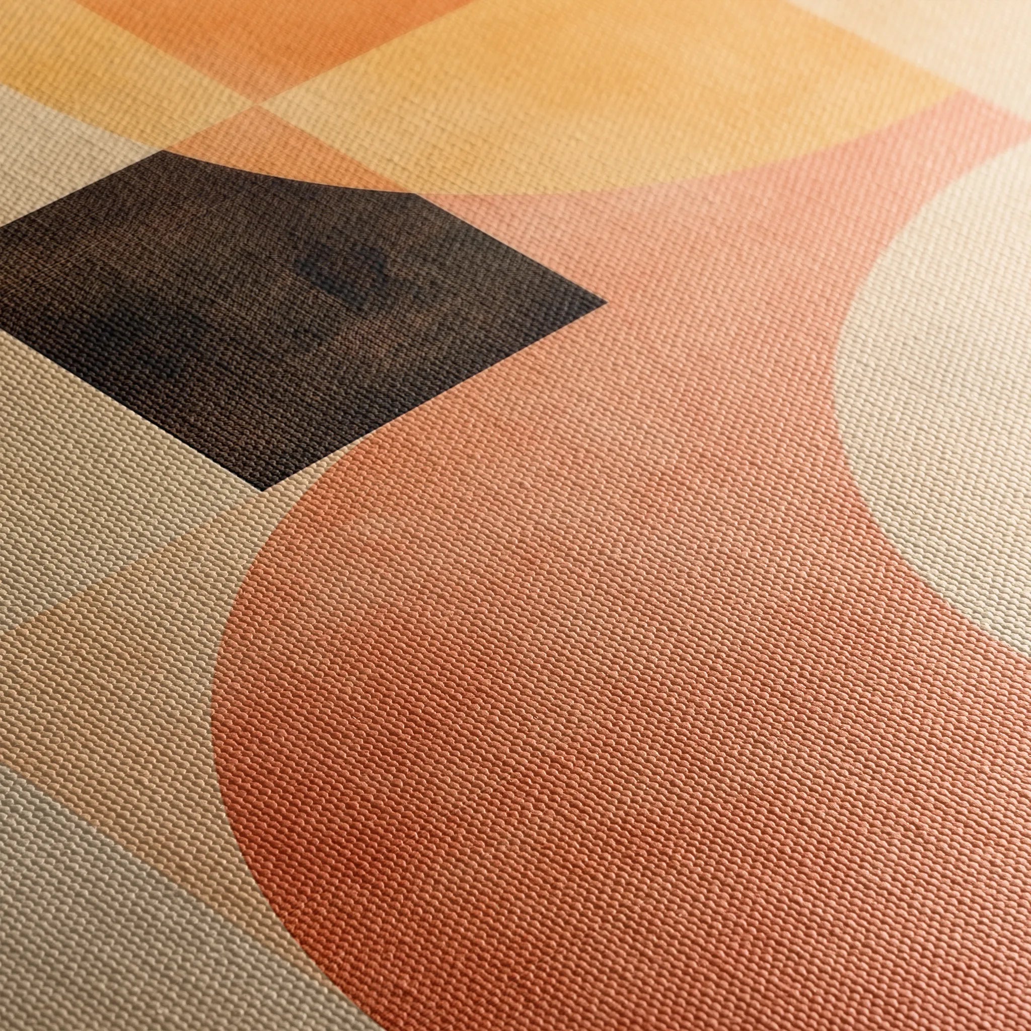 Abstract 614 Canvas Art 18" x 24" / 45 x 60 cm / Black