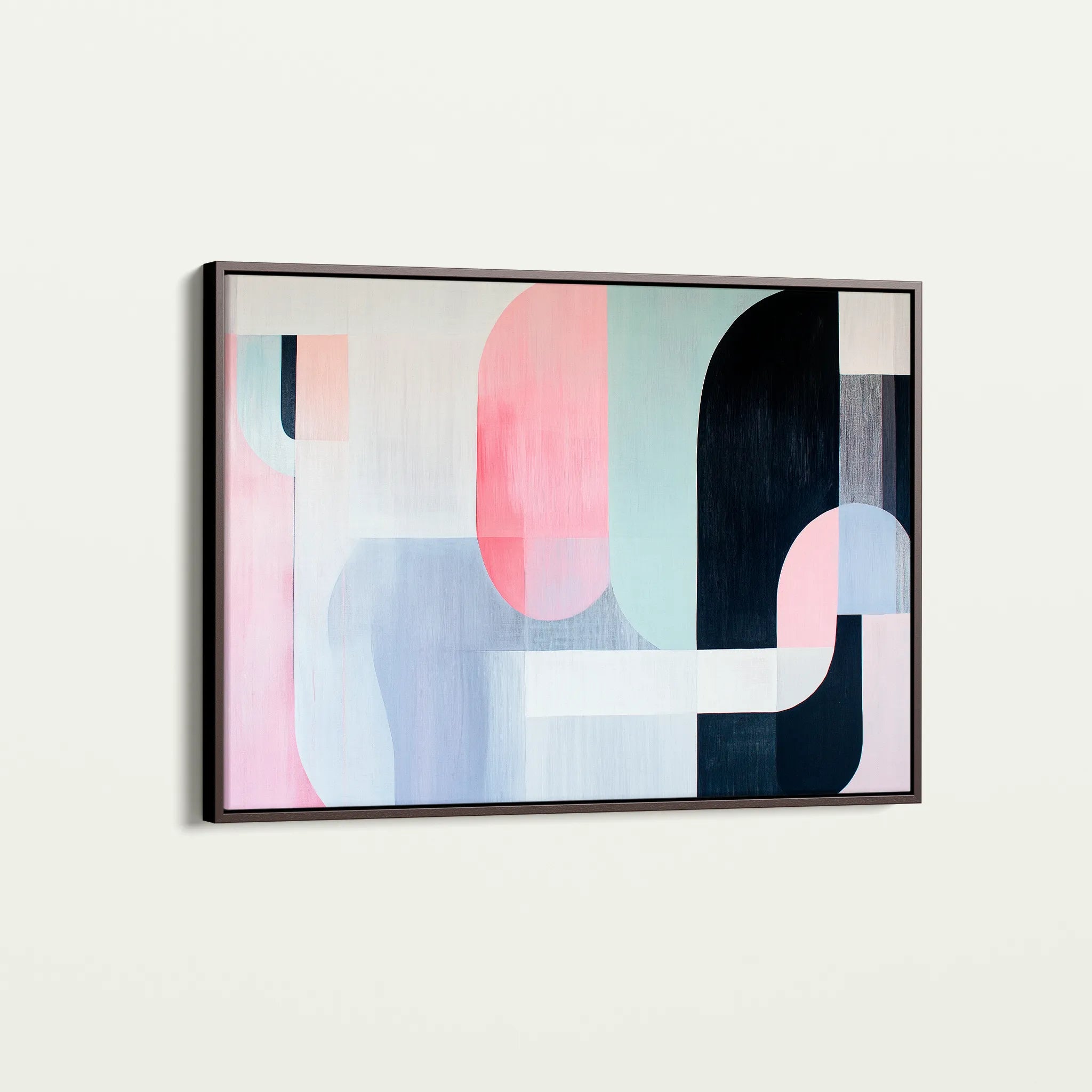 Abstract 615 Canvas Art 18" x 24" / 45 x 60 cm / Black