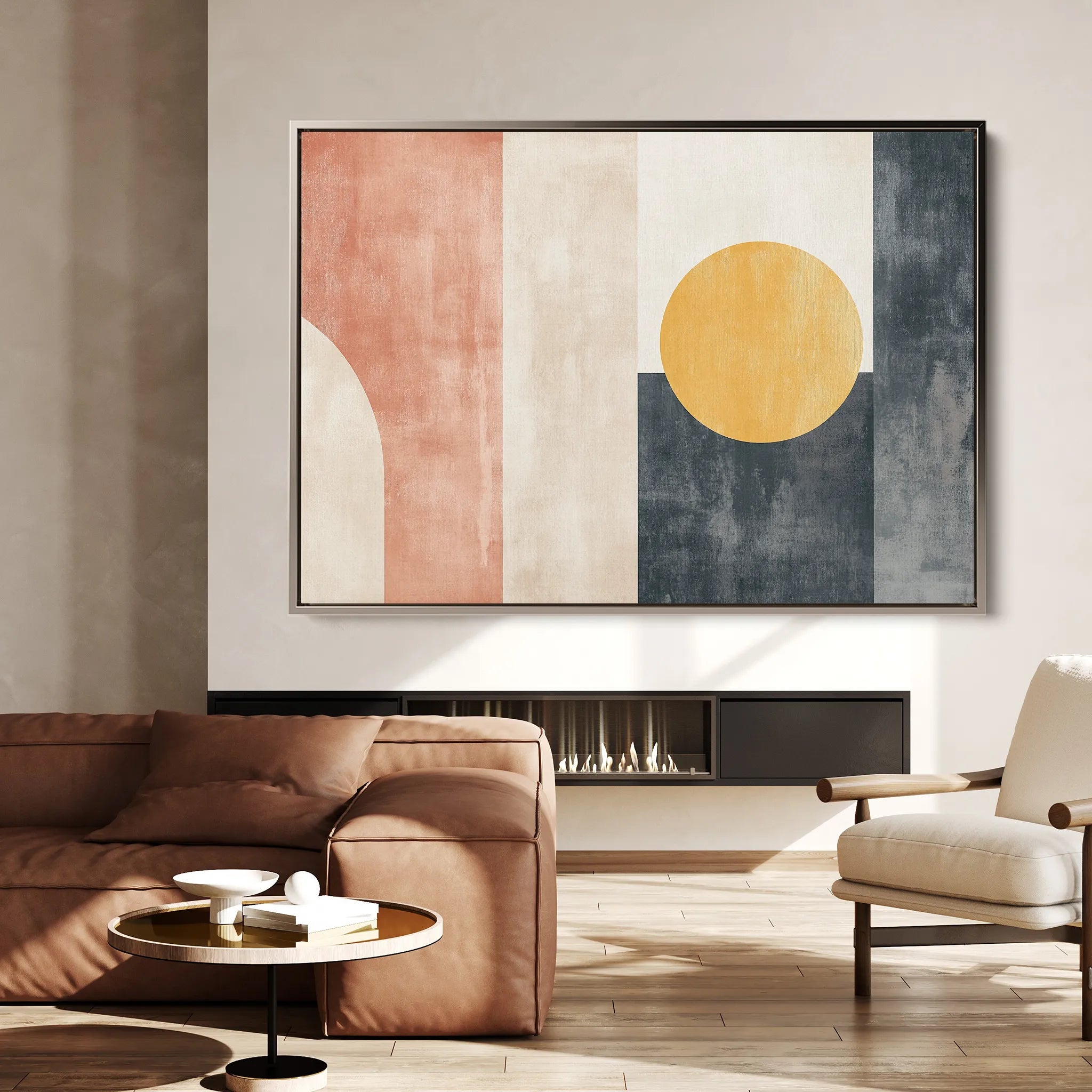 Abstract 616 Canvas Art 18" x 24" / 45 x 60 cm / Black
