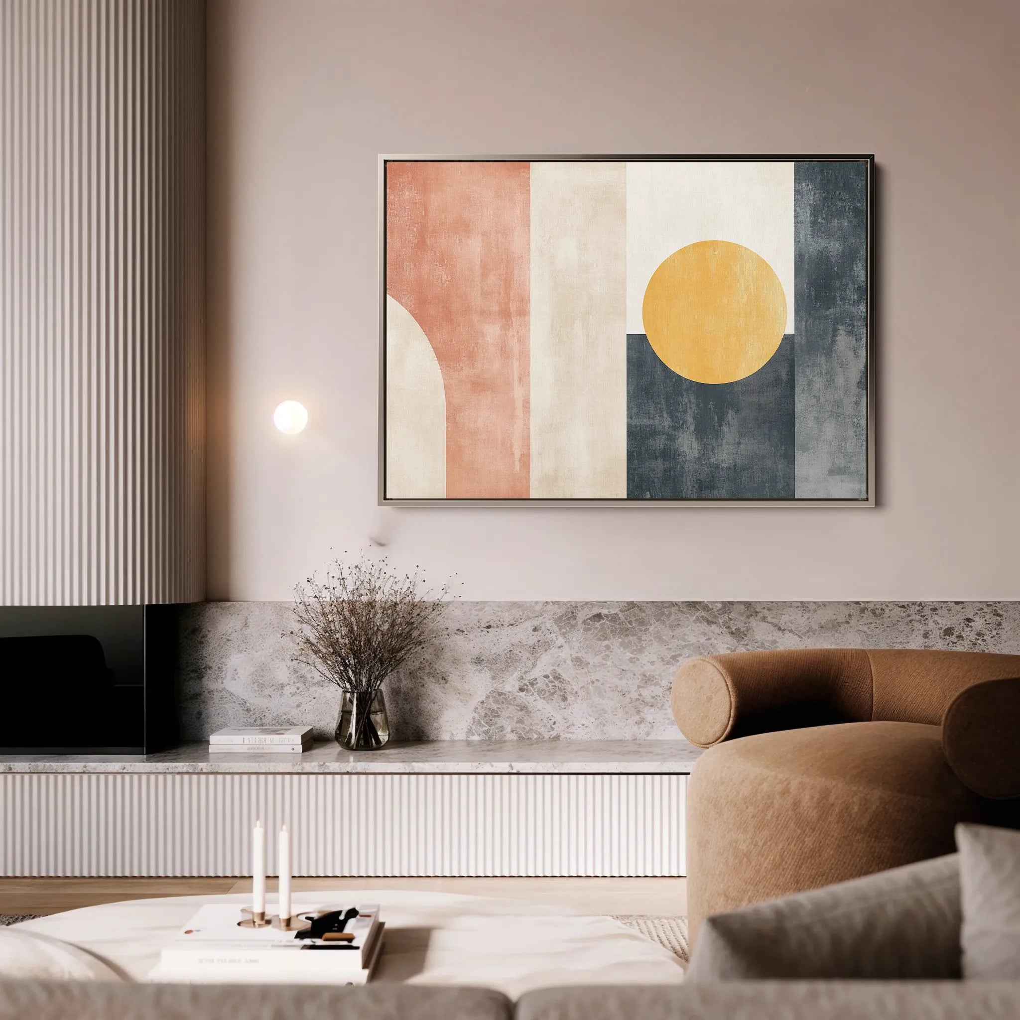 Abstract 616 Canvas Art 18" x 24" / 45 x 60 cm / Black