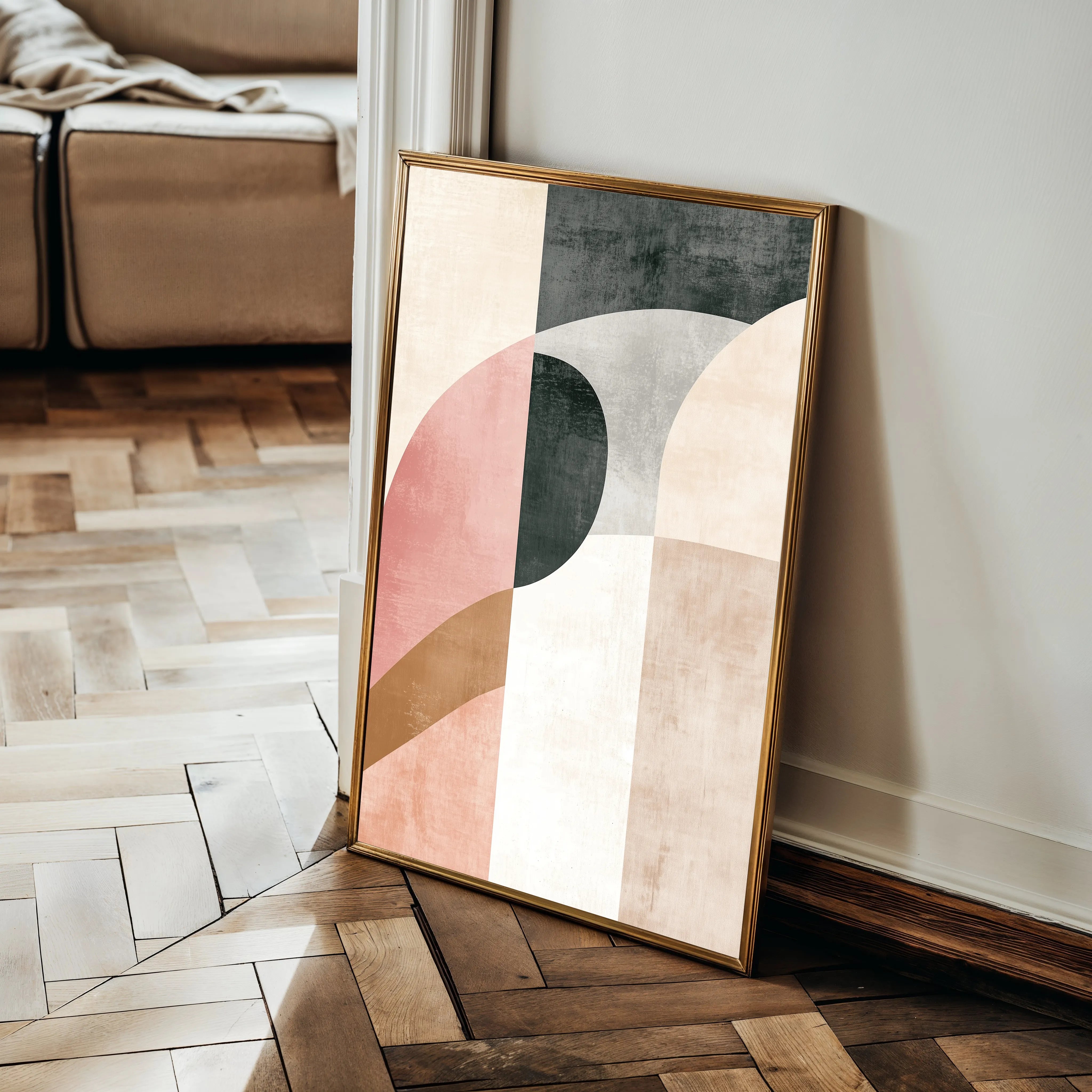 Abstract 621 Canvas Art 18" x 24" / 45 x 60 cm / Black