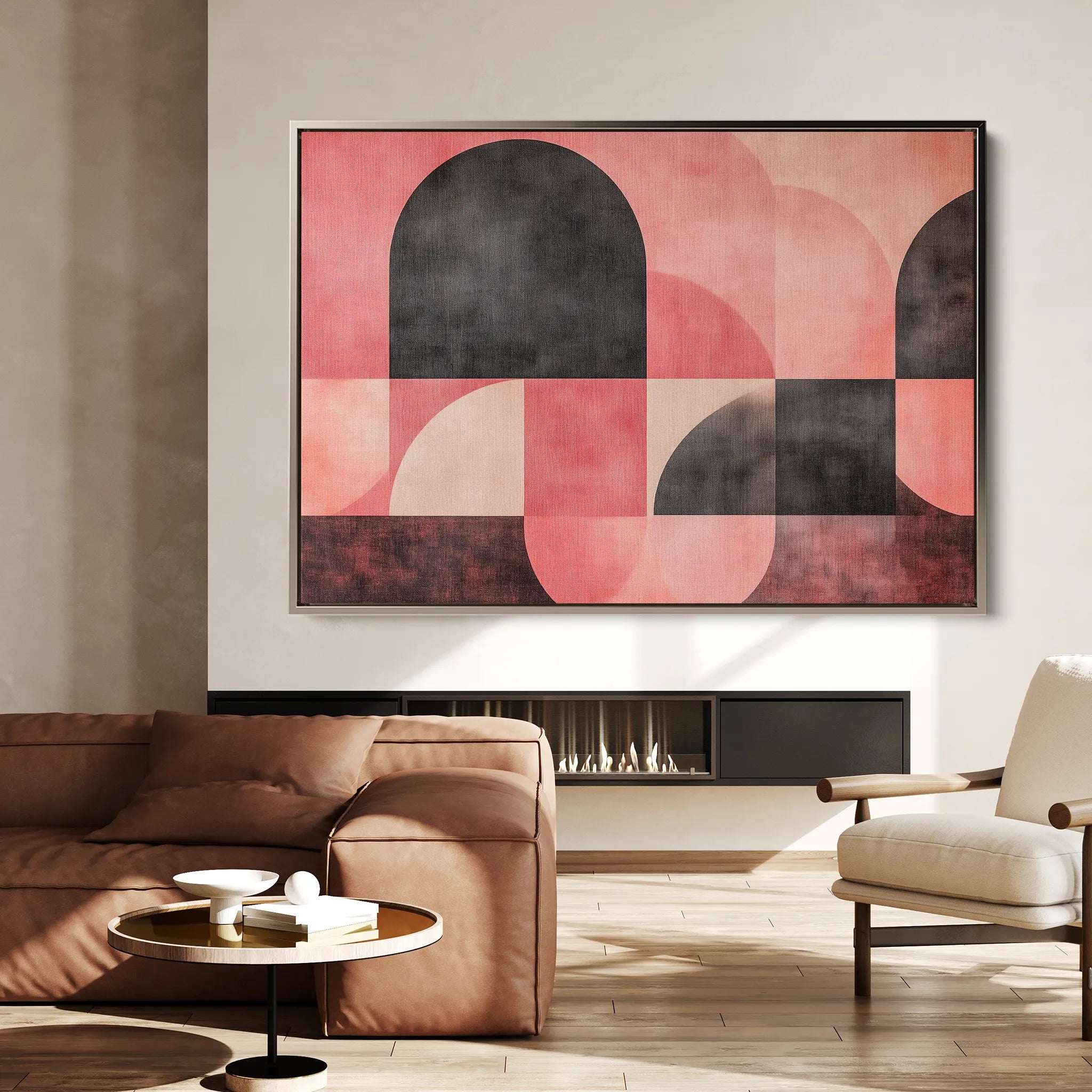 Abstract 622 Canvas Art 18" x 24" / 45 x 60 cm / Black