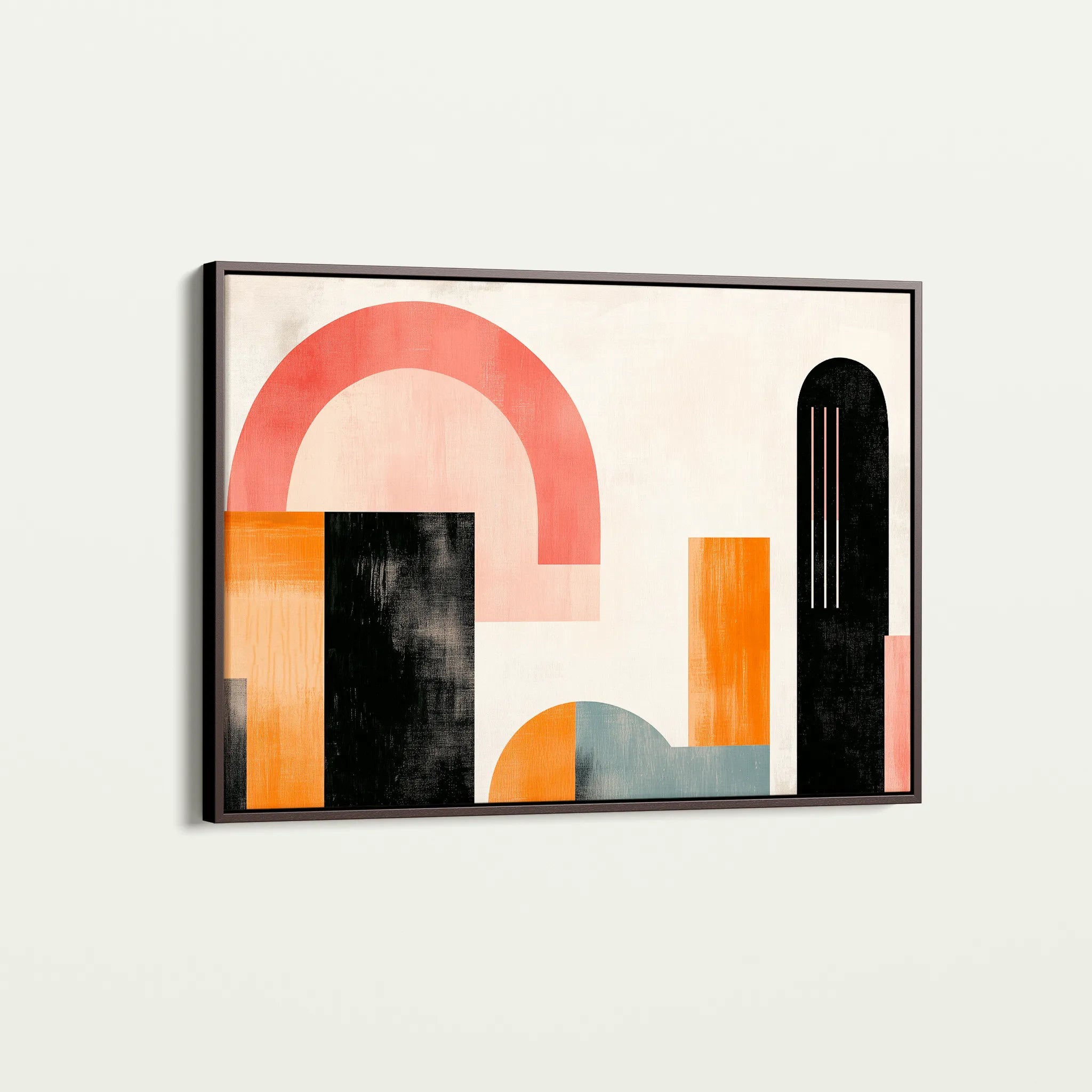 Abstract 624 Canvas Art 18" x 24" / 45 x 60 cm / Black