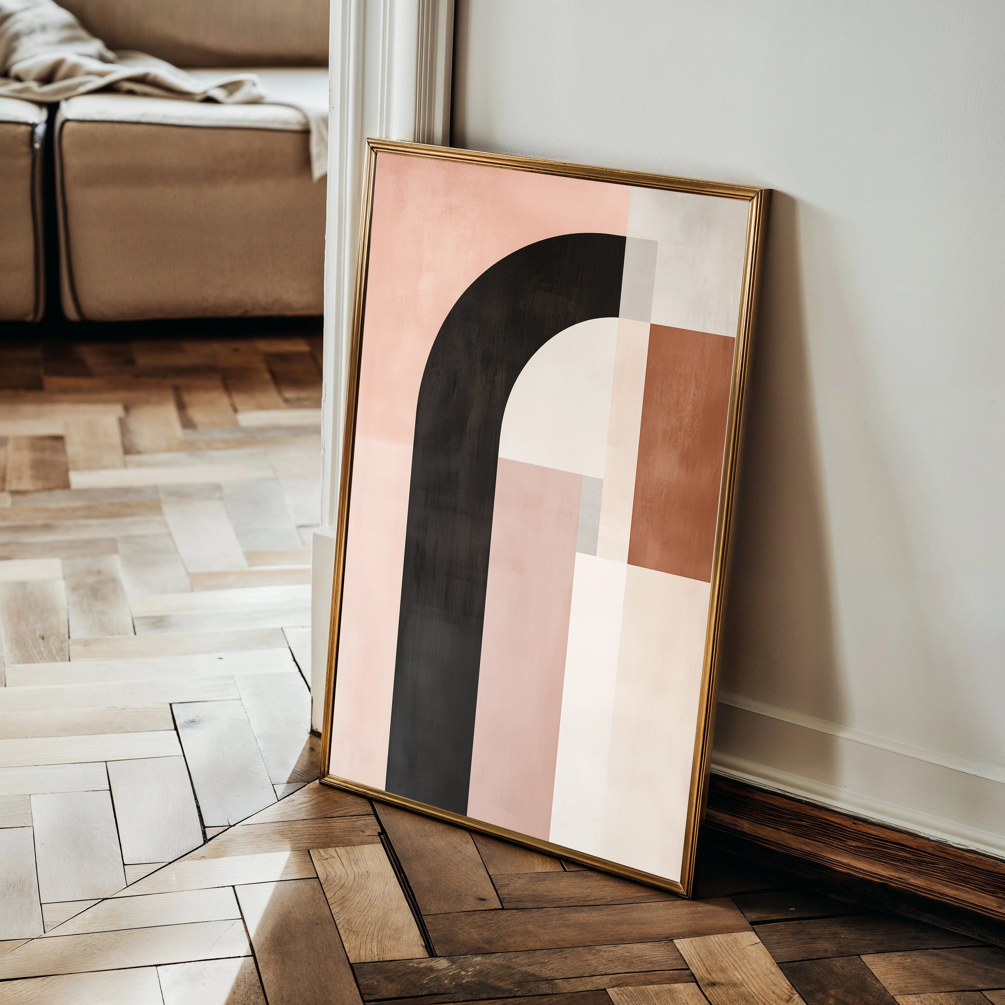 Abstract 625 Canvas Art 18" x 24" / 45 x 60 cm / Black