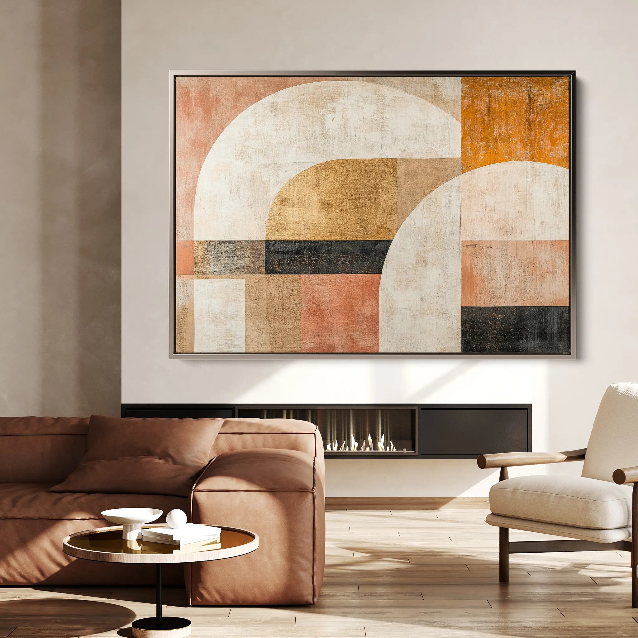 Abstract 630 Canvas Art 18" x 24" / 45 x 60 cm / Black