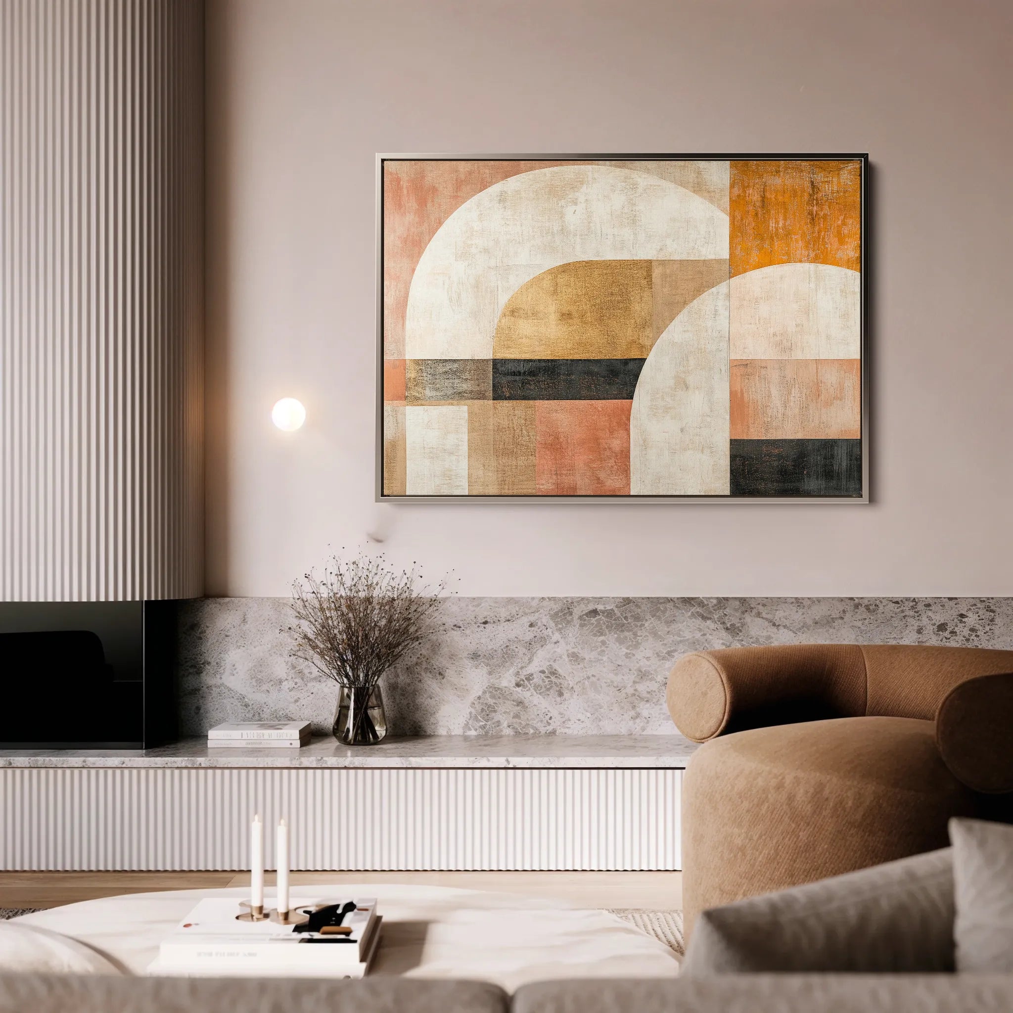 Abstract 630 Canvas Art 18" x 24" / 45 x 60 cm / Black