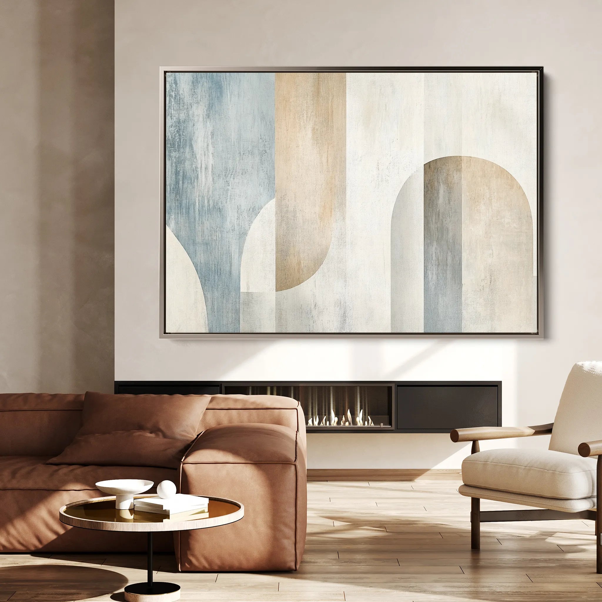 Abstract 632 Canvas Art 18" x 24" / 45 x 60 cm / Black