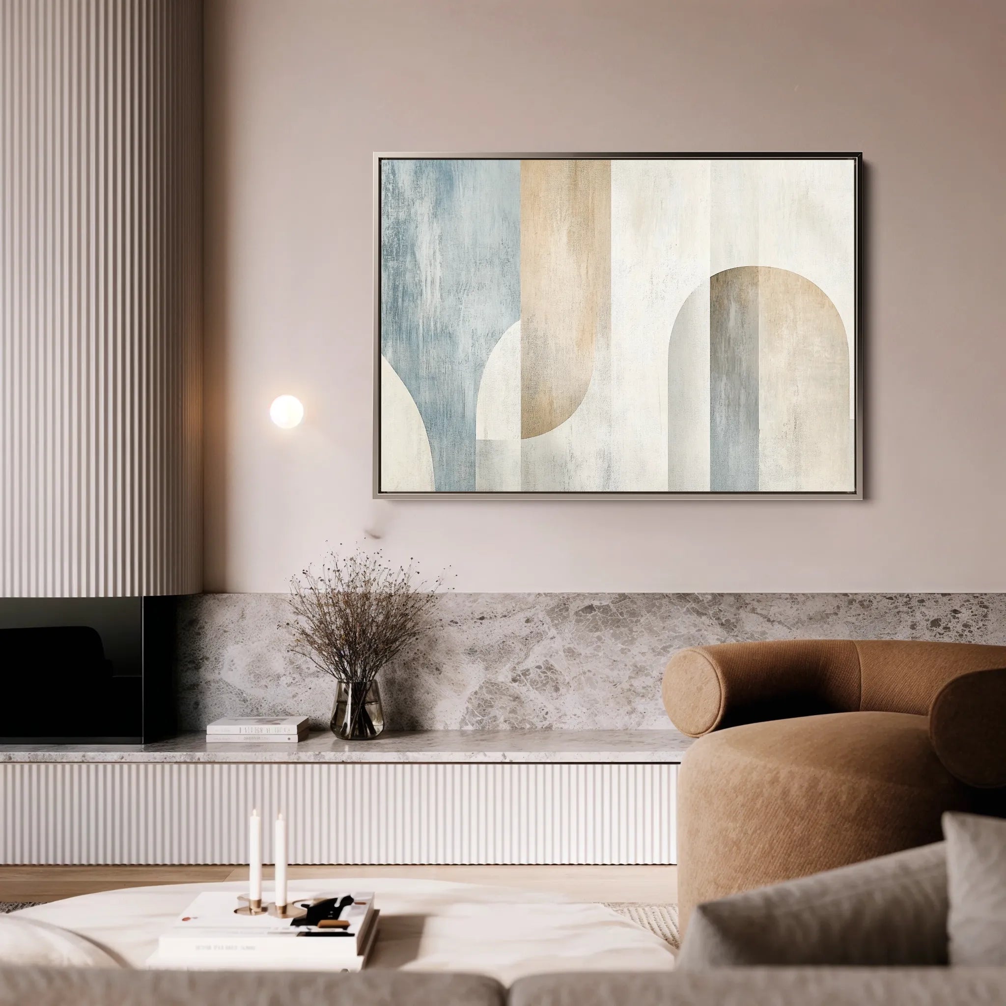 Abstract 632 Canvas Art 18" x 24" / 45 x 60 cm / Black