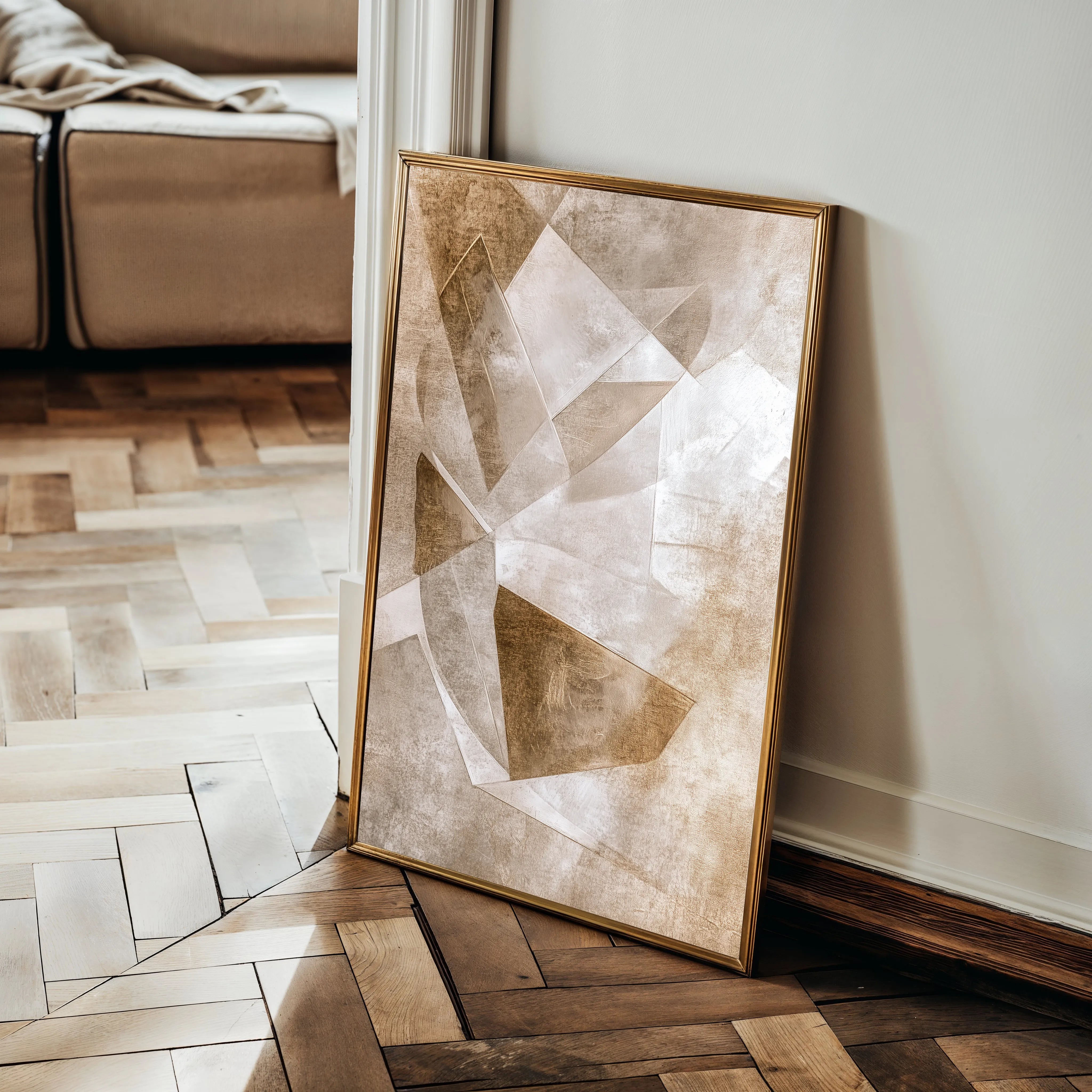 Abstract 633 Canvas Art 18" x 24" / 45 x 60 cm / Black