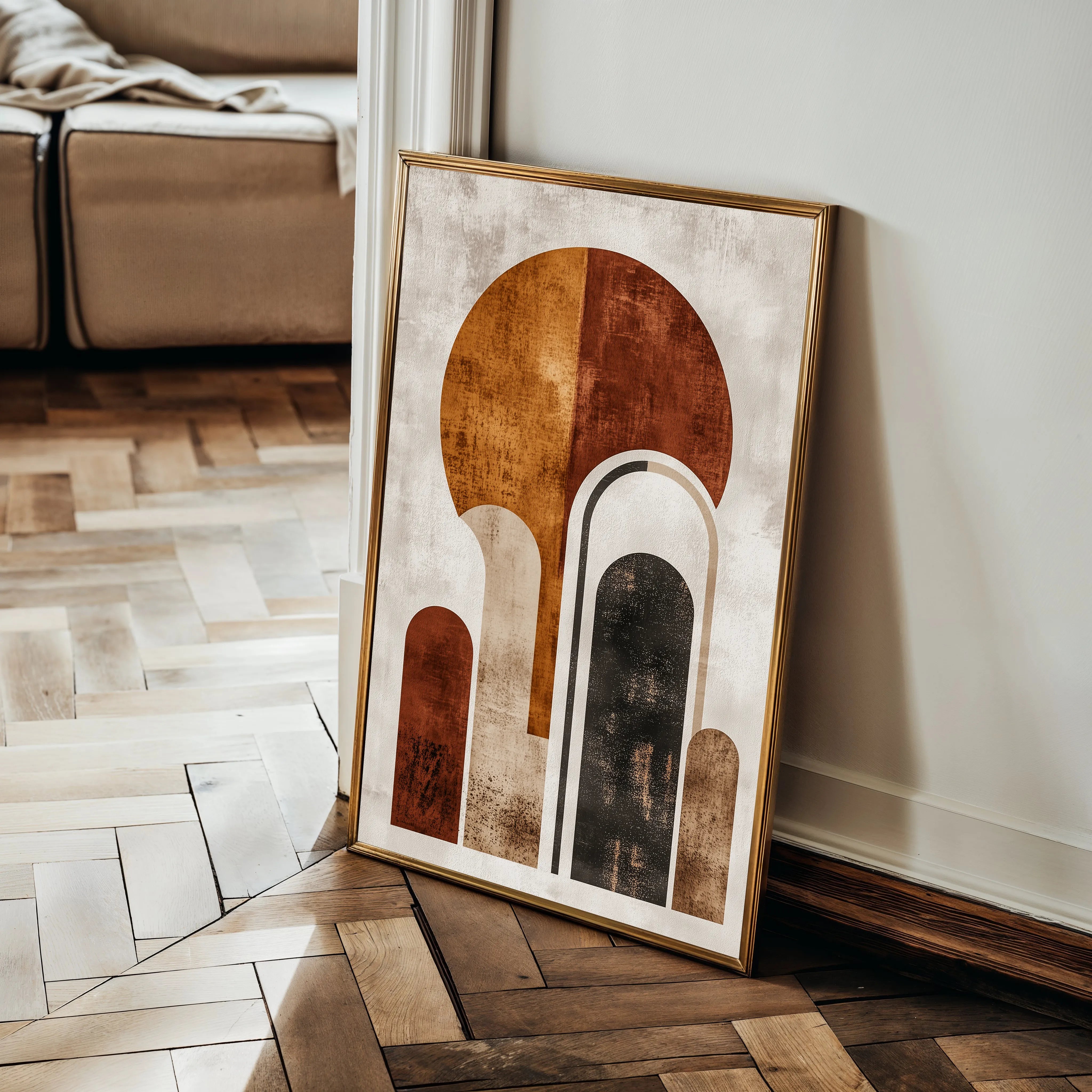 Abstract 642 Canvas Art 18" x 24" / 45 x 60 cm / Black