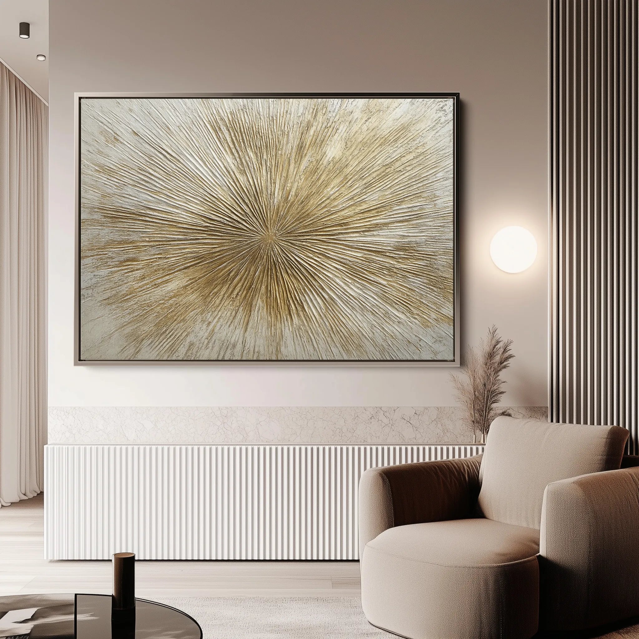 Abstract 648 Canvas Art 18" x 24" / 45 x 60 cm / Black