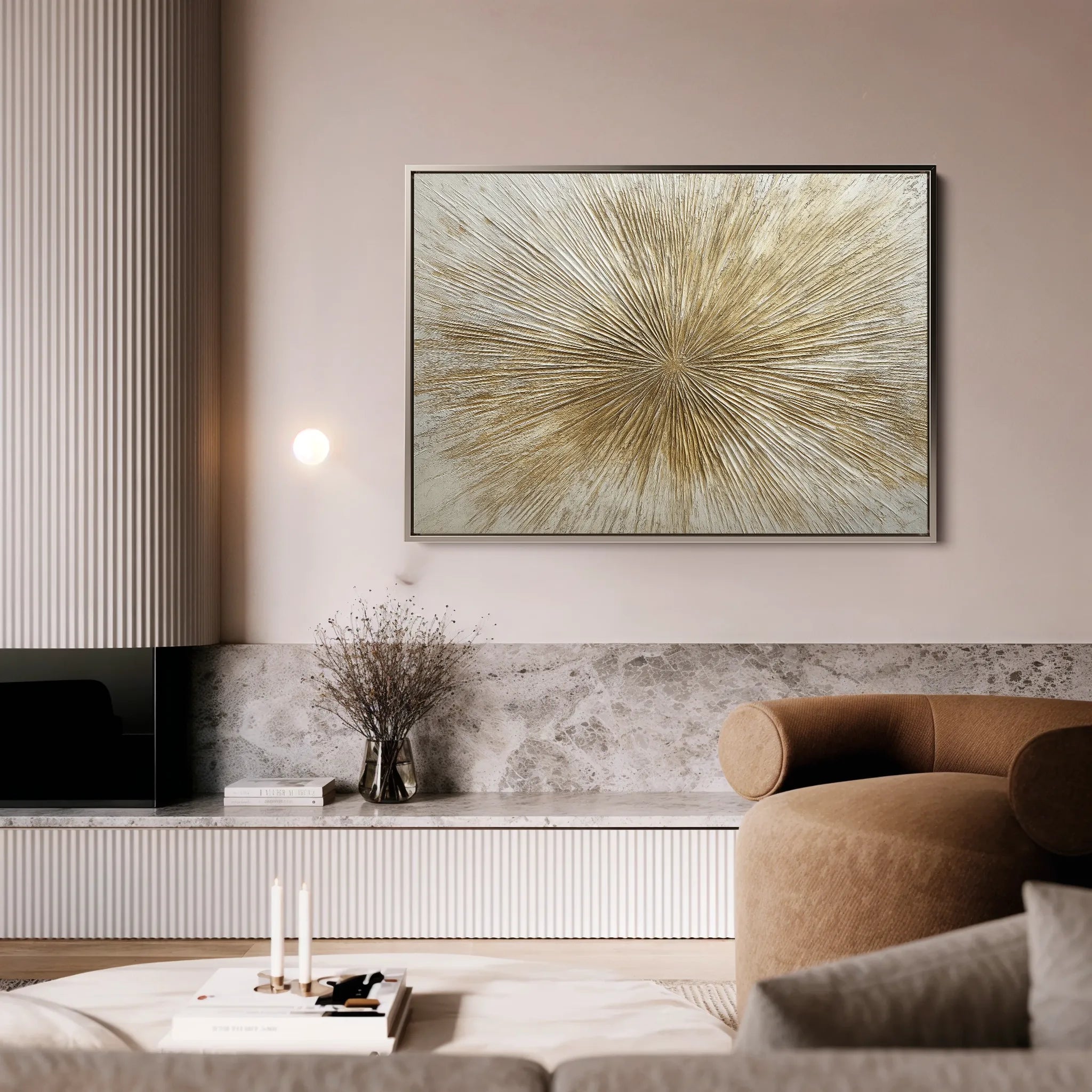 Abstract 648 Canvas Art 18" x 24" / 45 x 60 cm / Black