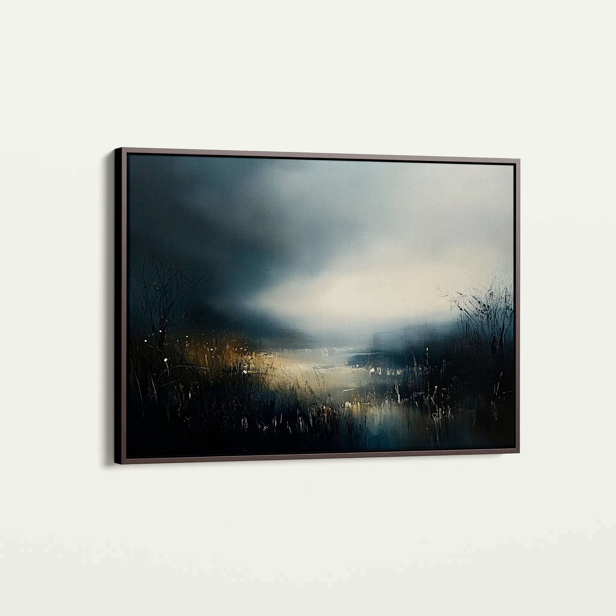 Abstract 649 Canvas Art 18" x 24" / 45 x 60 cm / Black