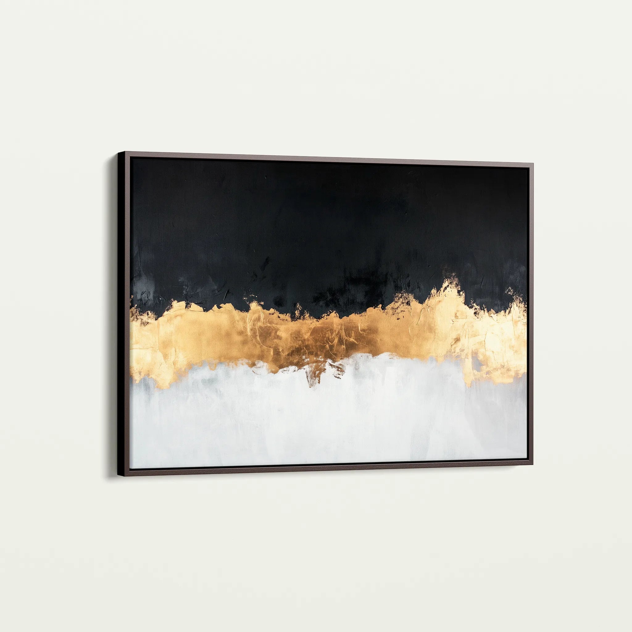 Abstract 654 Canvas Art 18" x 24" / 45 x 60 cm / Black