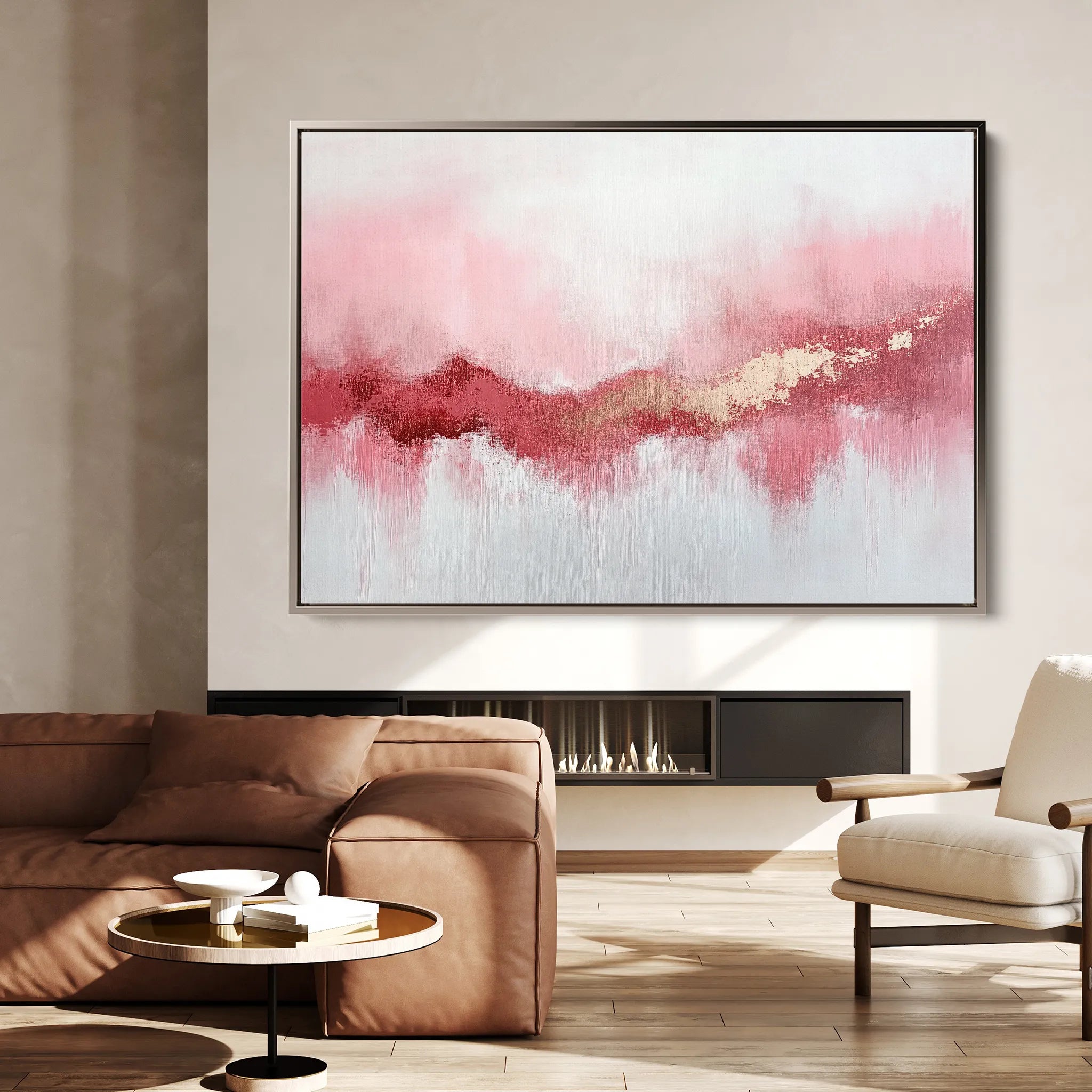 Abstract 655 Canvas Art 18" x 24" / 45 x 60 cm / Black