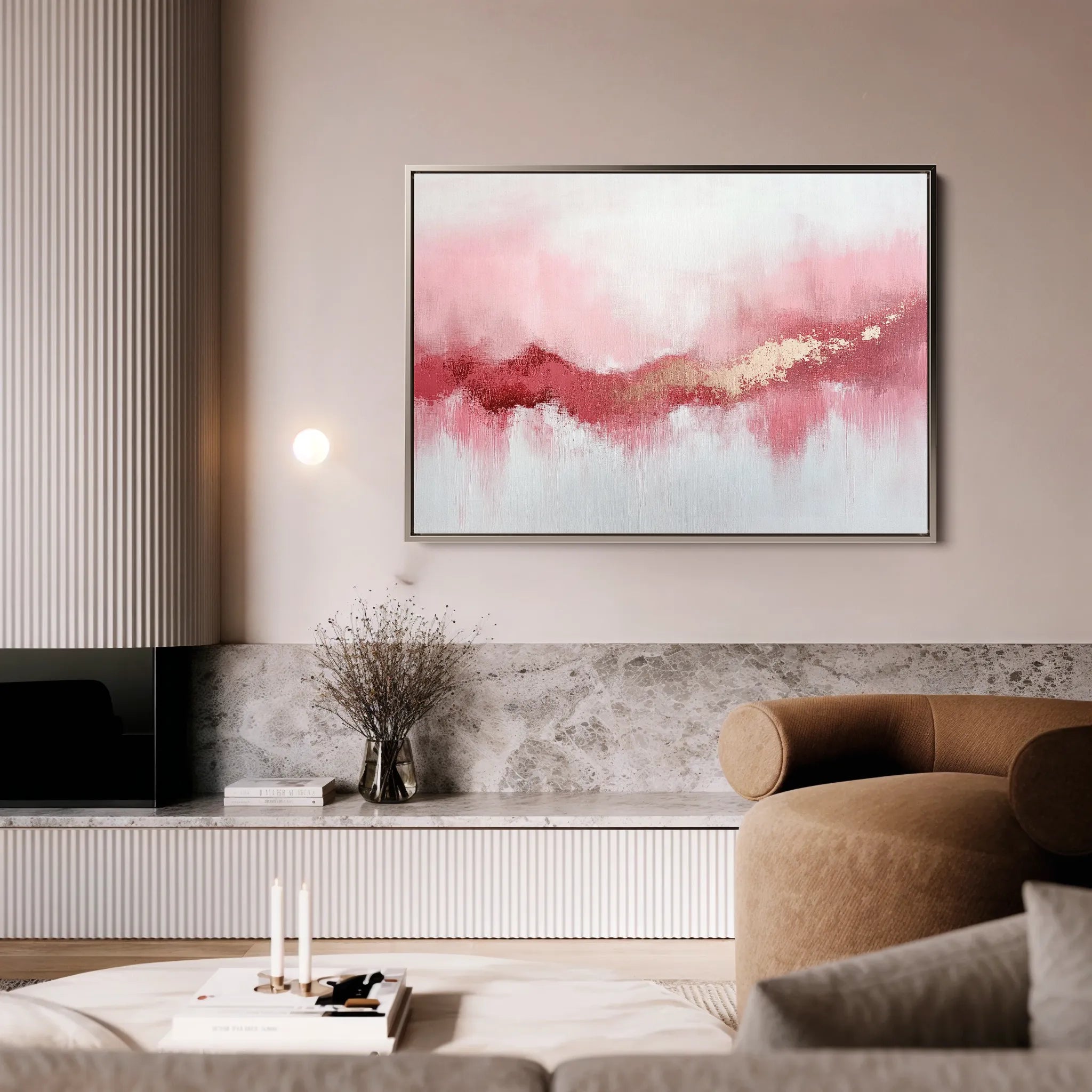 Abstract 655 Canvas Art 18" x 24" / 45 x 60 cm / Black