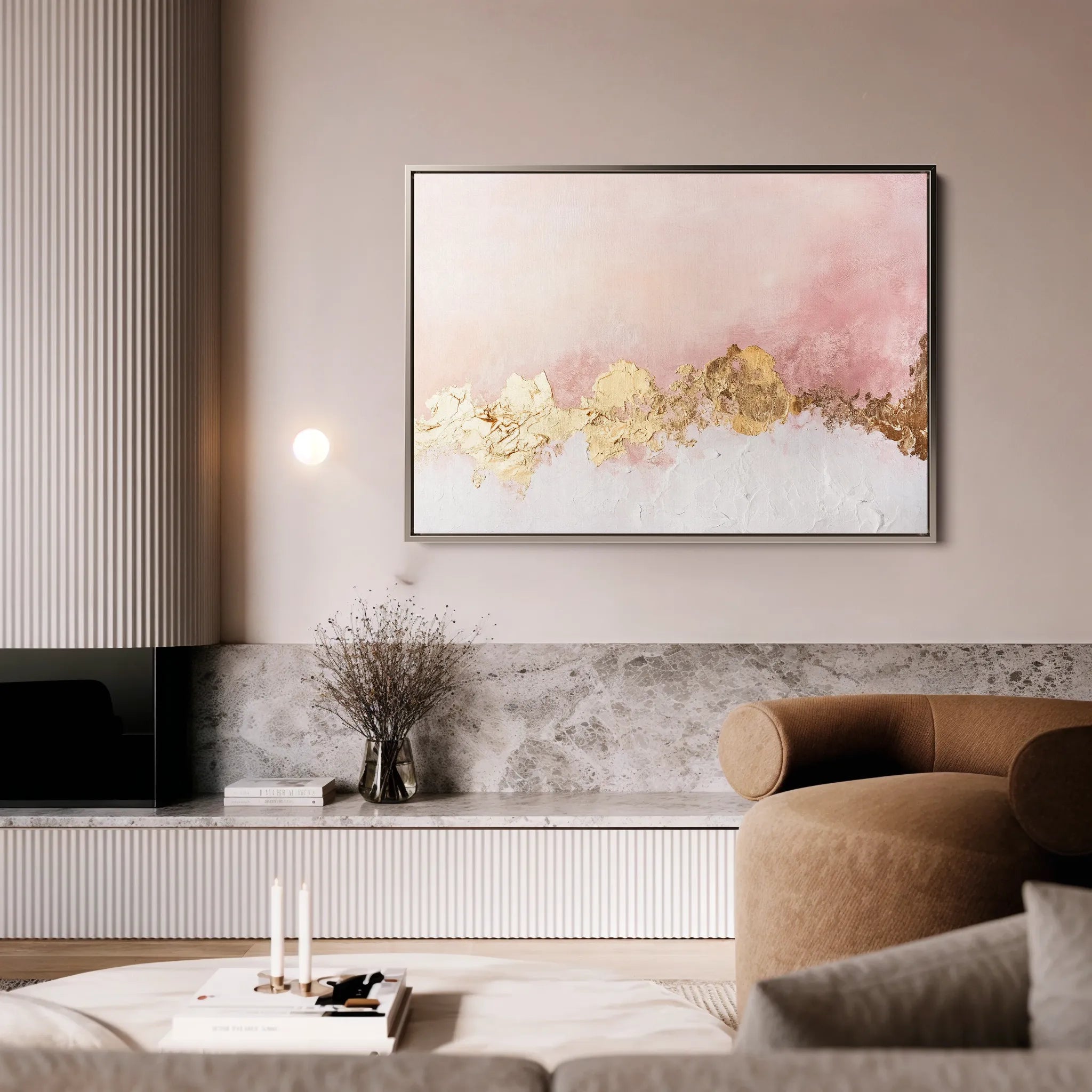 Abstract 656 Canvas Art 18" x 24" / 45 x 60 cm / Black