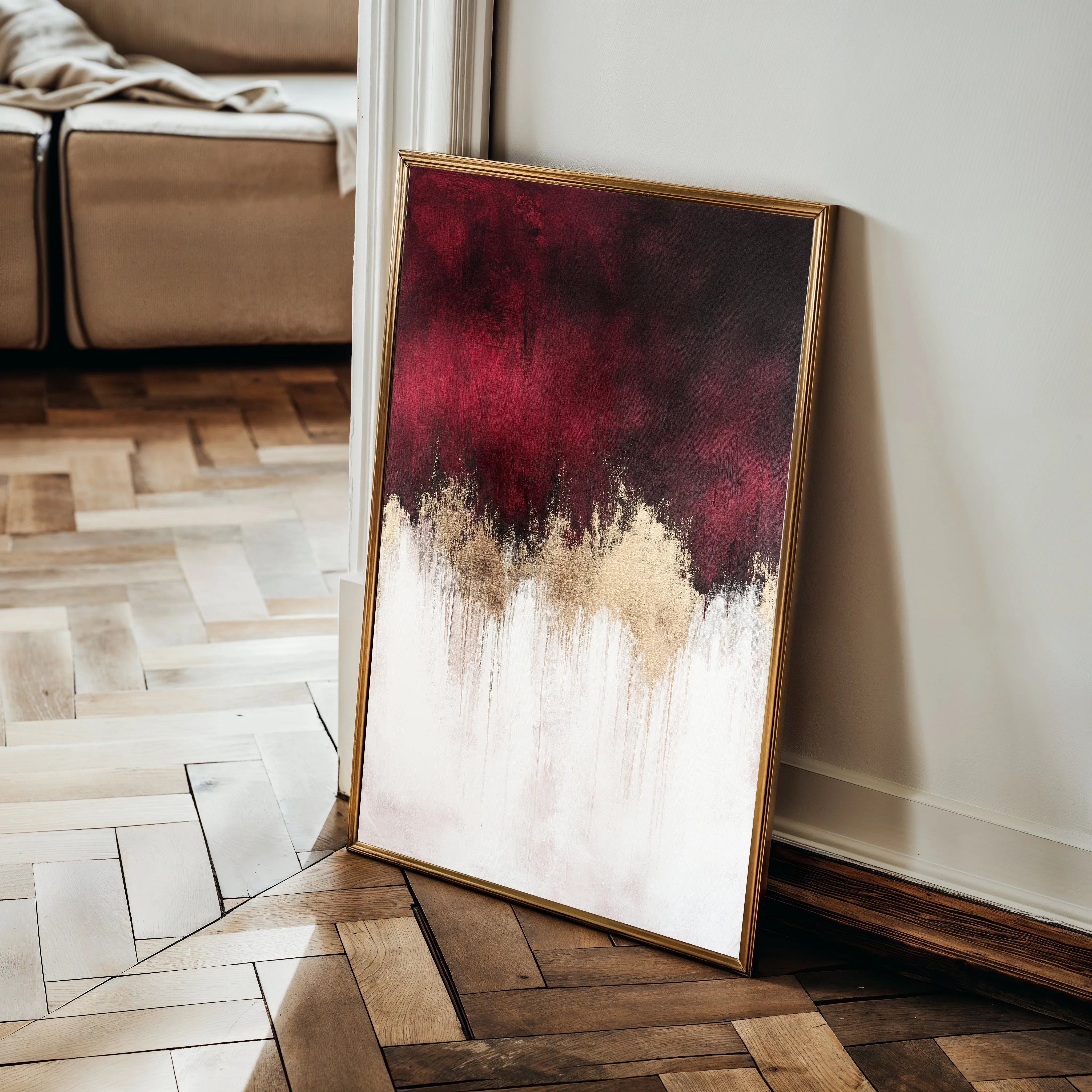 Abstract 660 Canvas Art 18" x 24" / 45 x 60 cm / Black