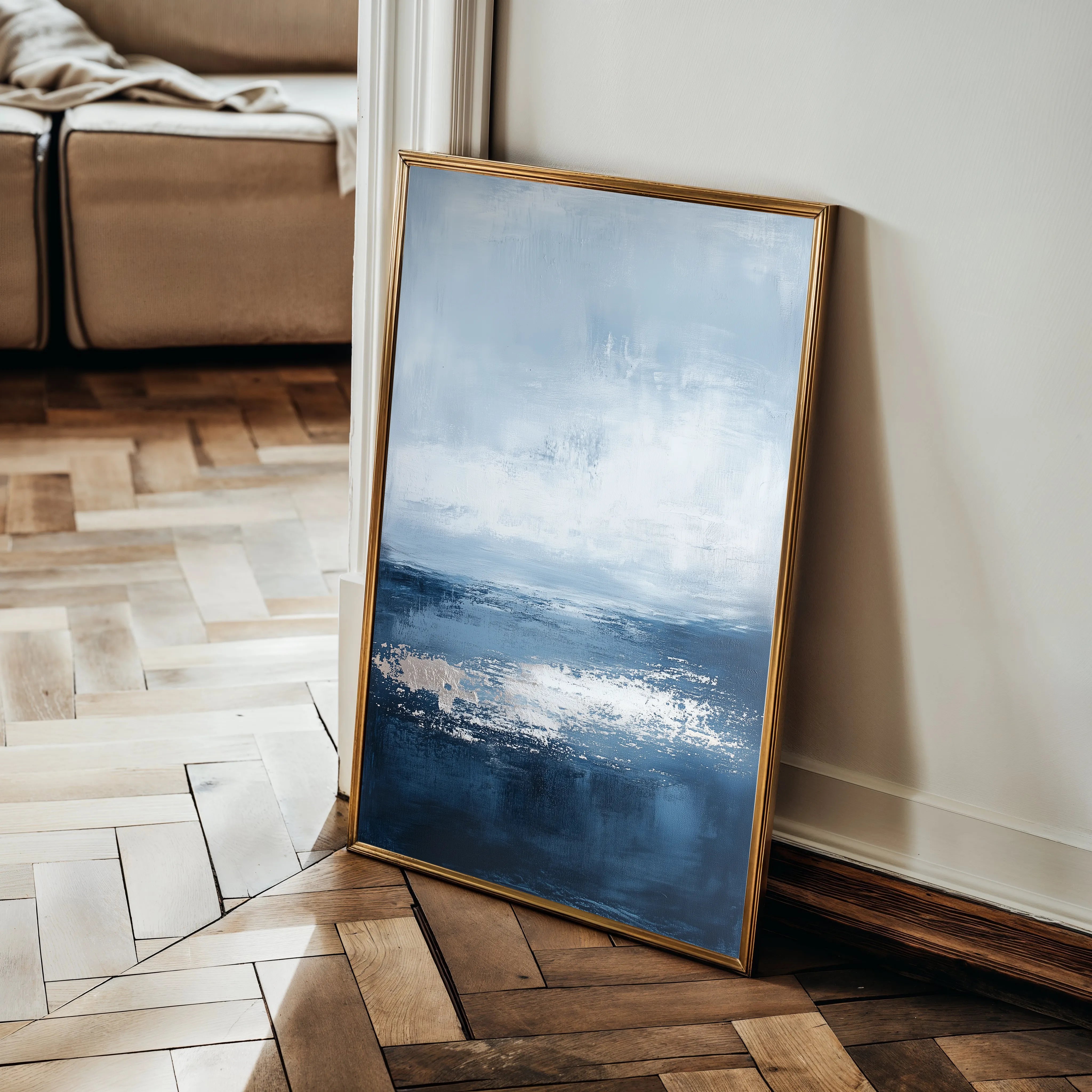 Abstract 662 Canvas Art 18" x 24" / 45 x 60 cm / Black
