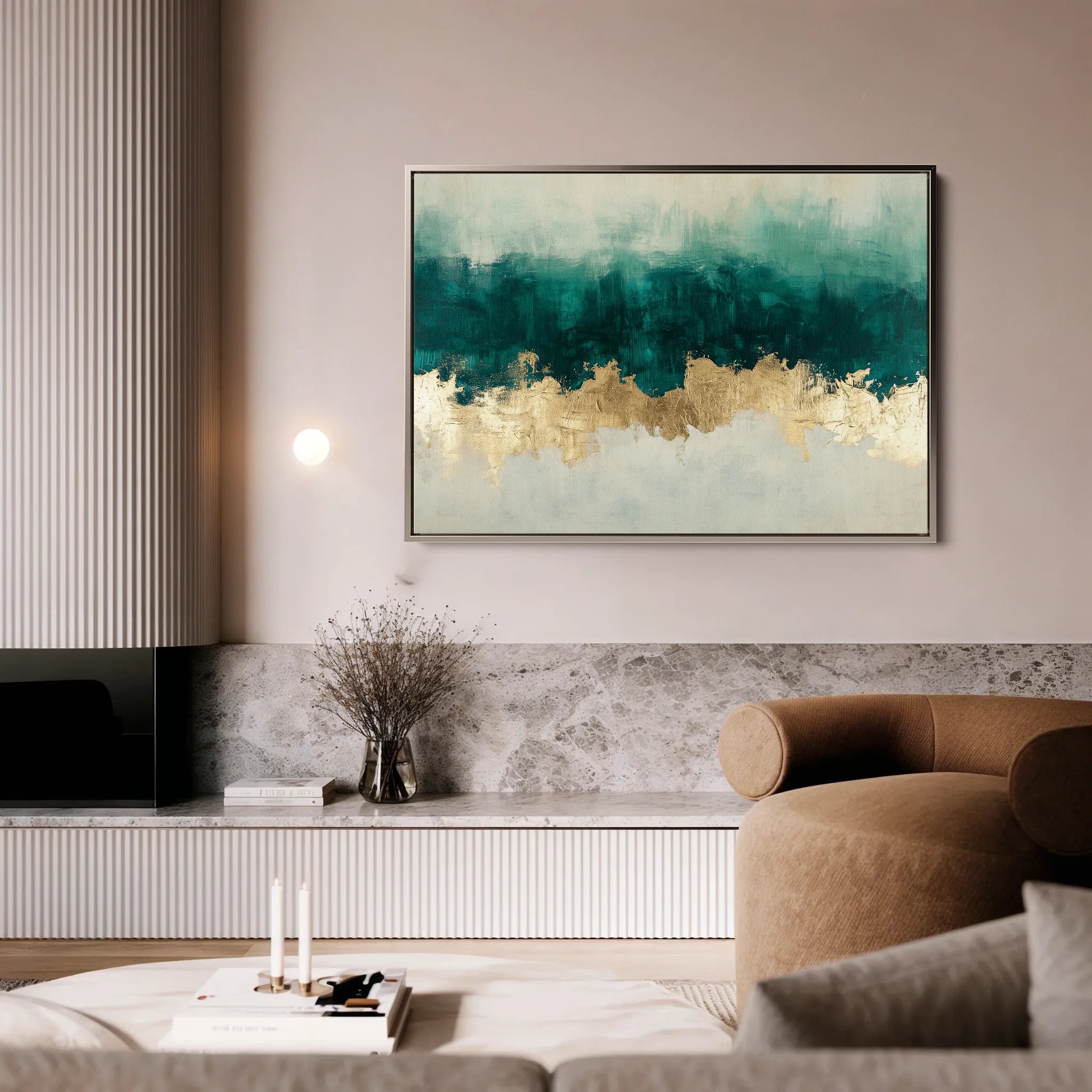 Abstract 664 Canvas Art 18" x 24" / 45 x 60 cm / Black