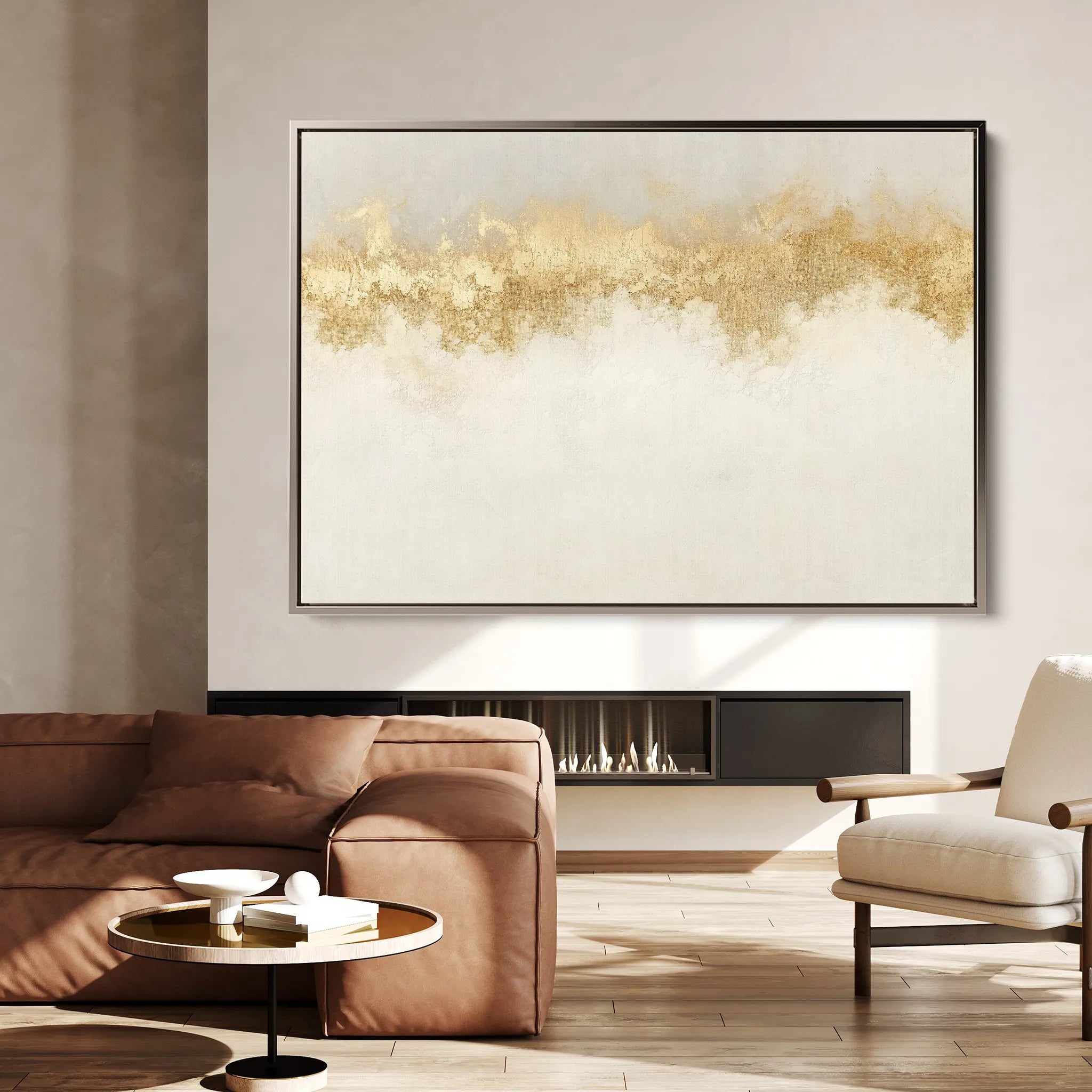 Abstract 666 Canvas Art 18" x 24" / 45 x 60 cm / Black
