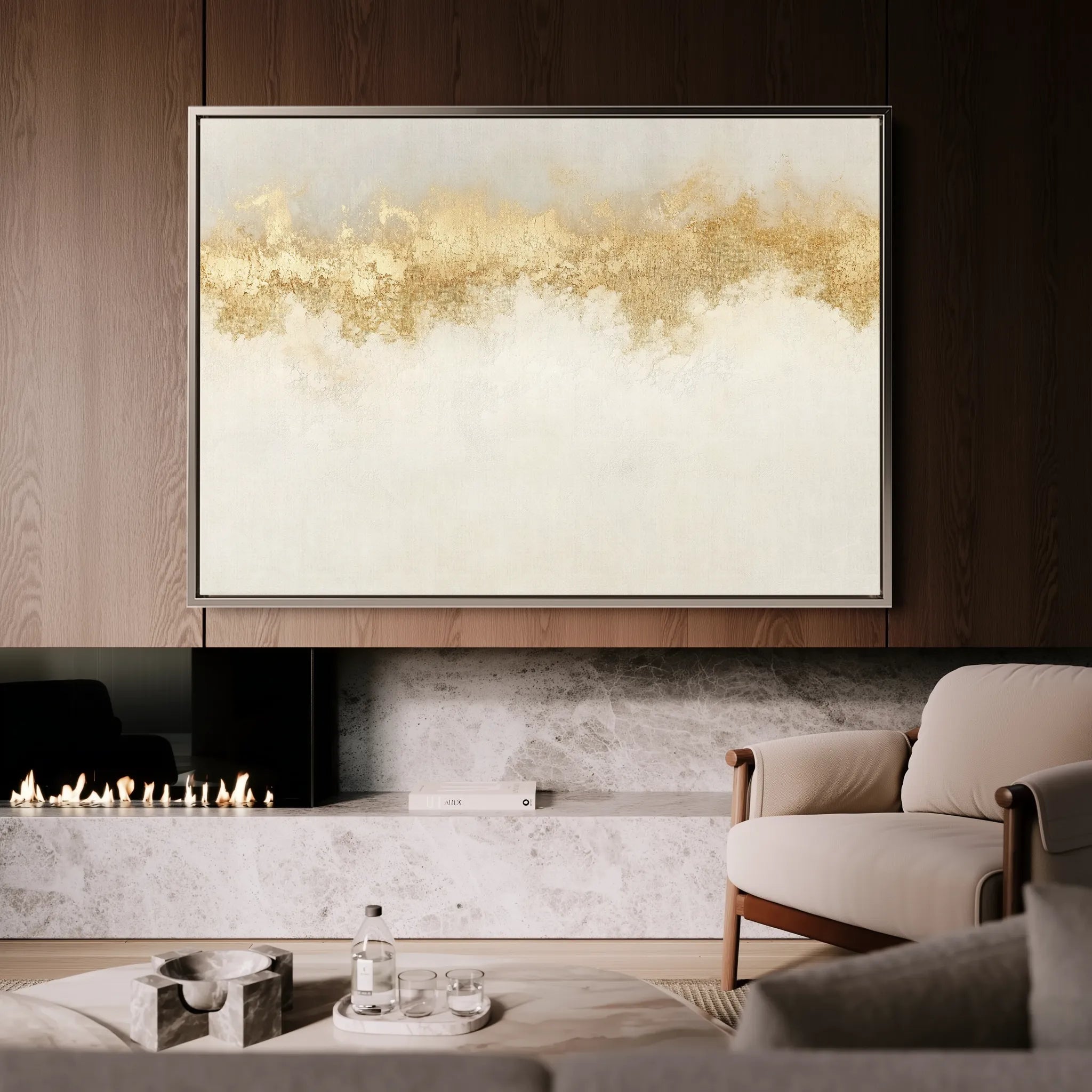Abstract 666 Canvas Art 18" x 24" / 45 x 60 cm / Black