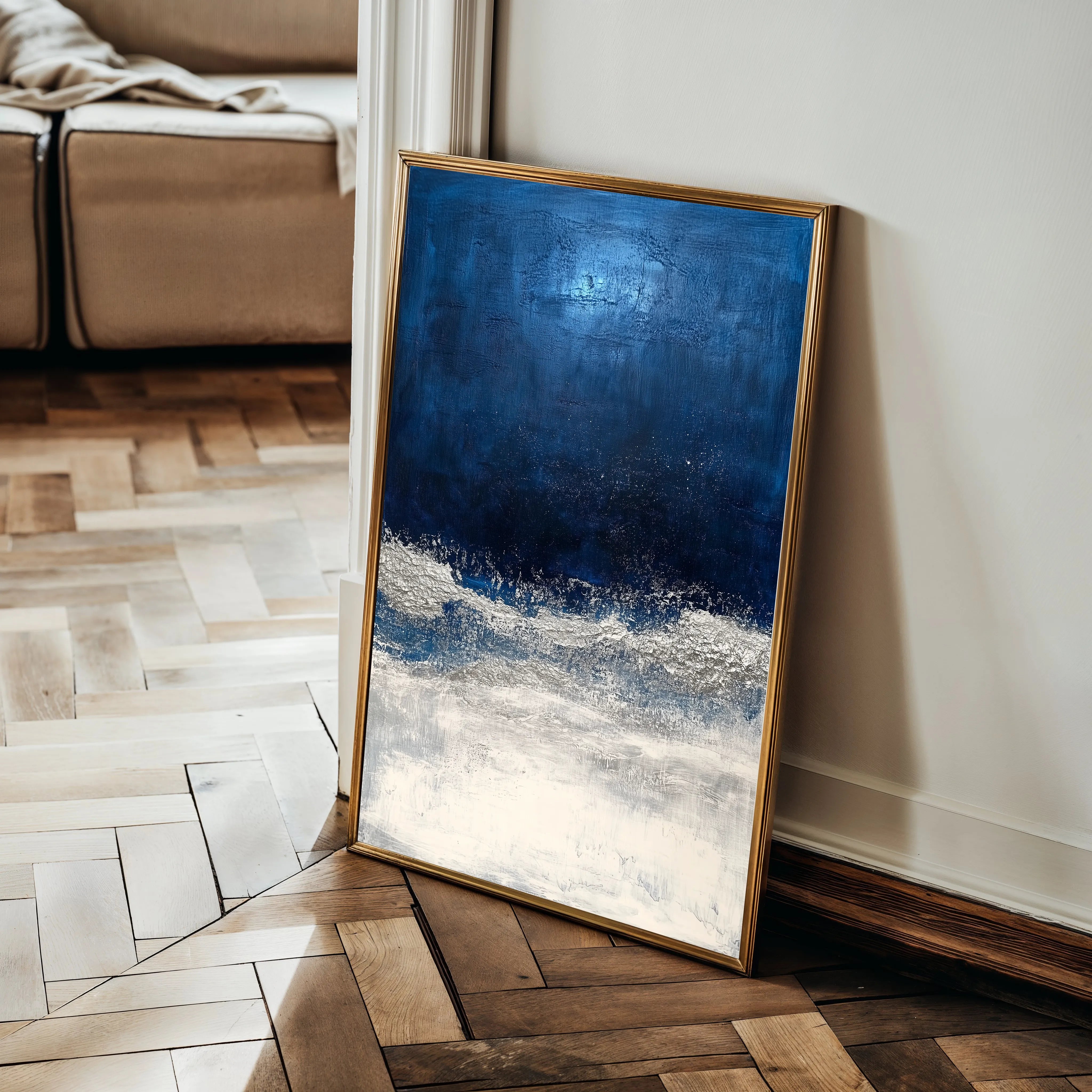 Abstract 668 Canvas Art 18" x 24" / 45 x 60 cm / Black