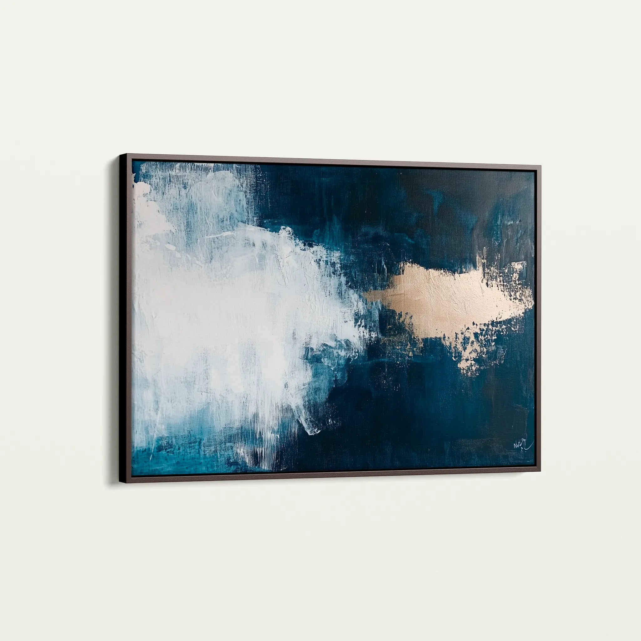 Abstract 669 Canvas Art 18" x 24" / 45 x 60 cm / Black