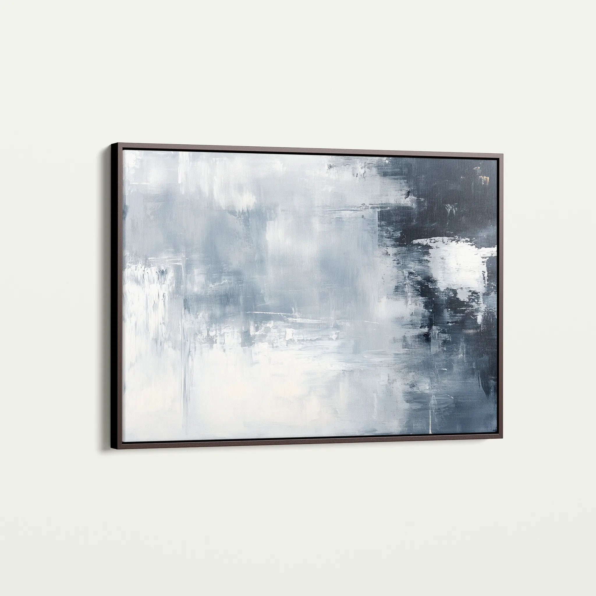 Abstract 675 Canvas Art 18" x 24" / 45 x 60 cm / Black