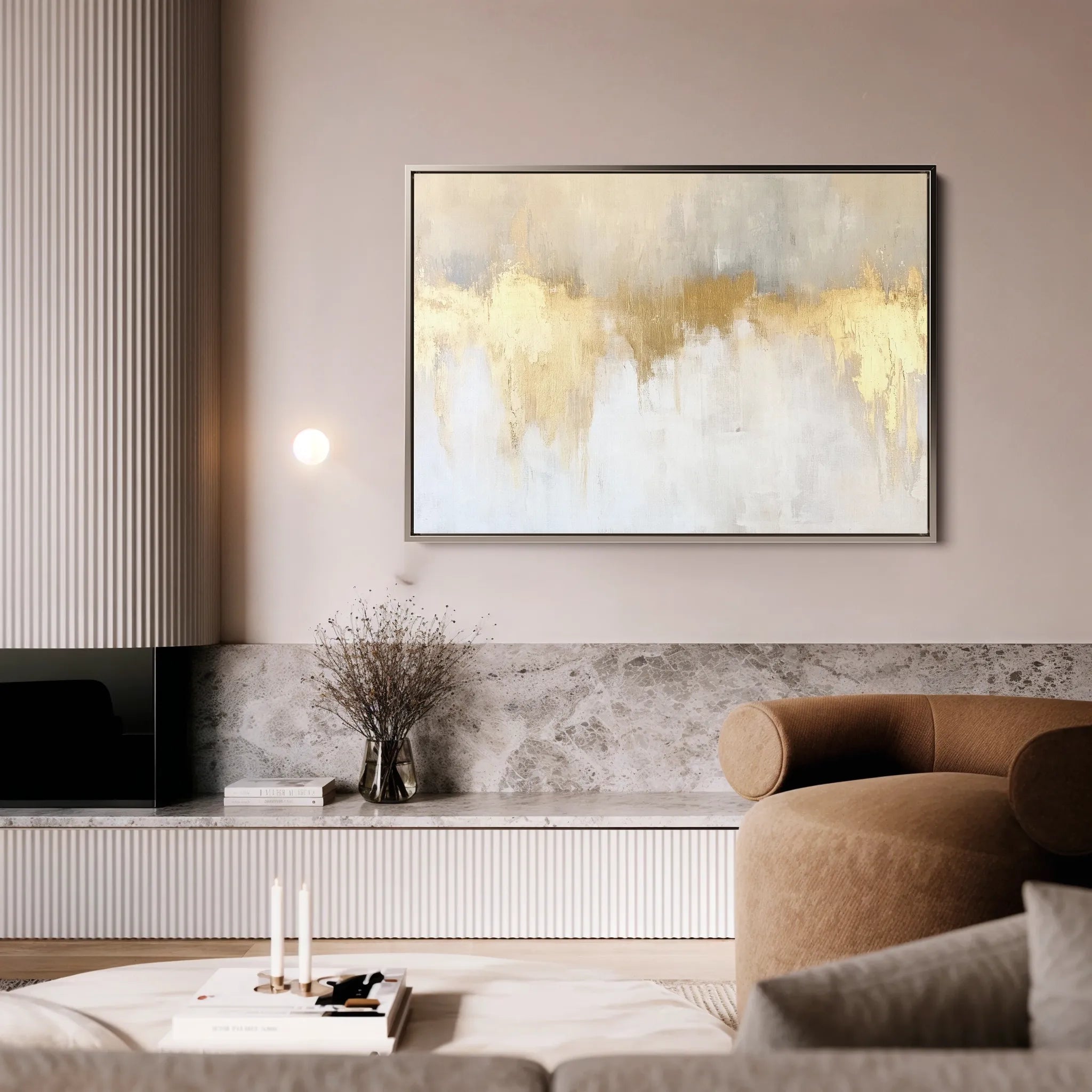 Abstract 677 Canvas Art 18" x 24" / 45 x 60 cm / Black