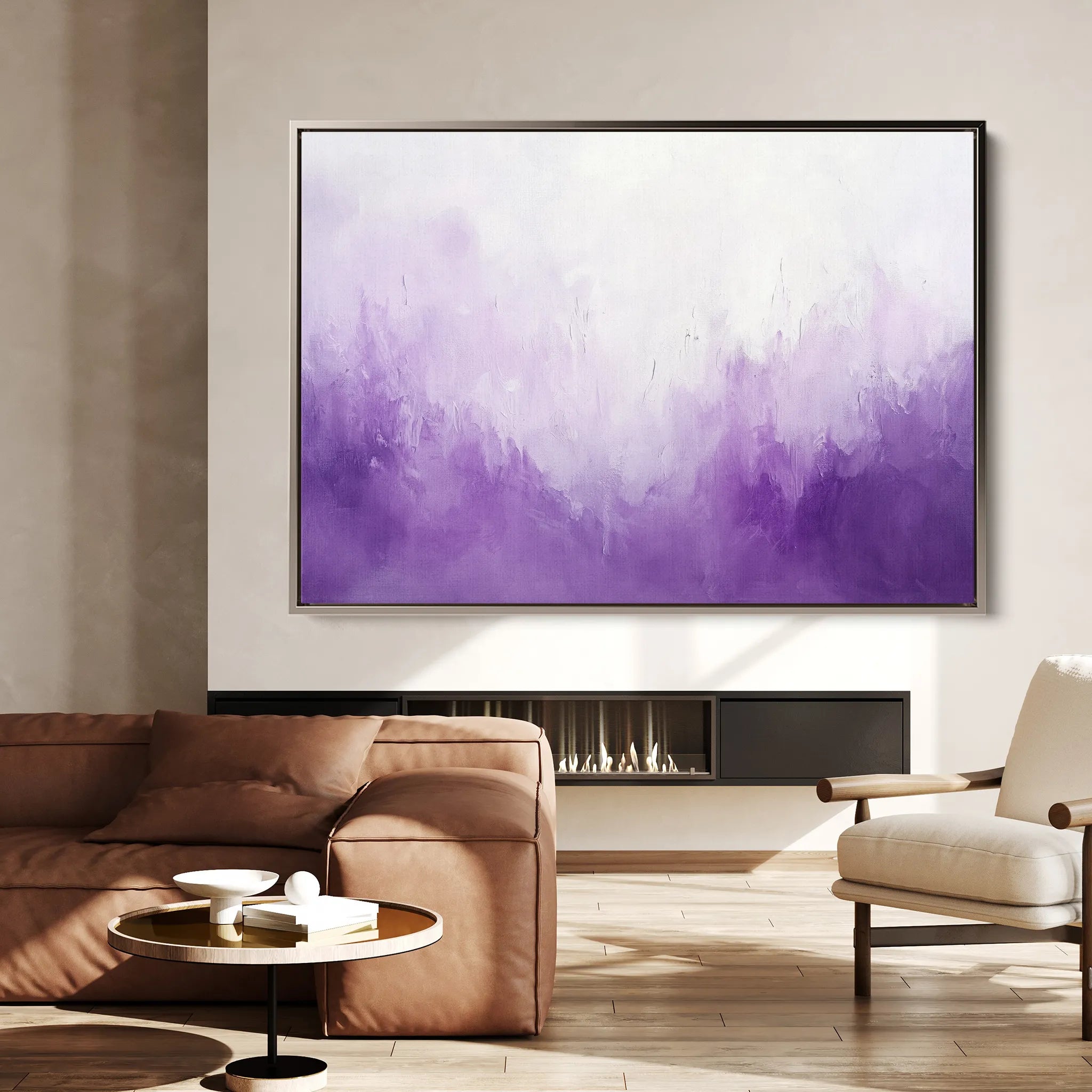 Abstract 678 Canvas Art 18" x 24" / 45 x 60 cm / Black
