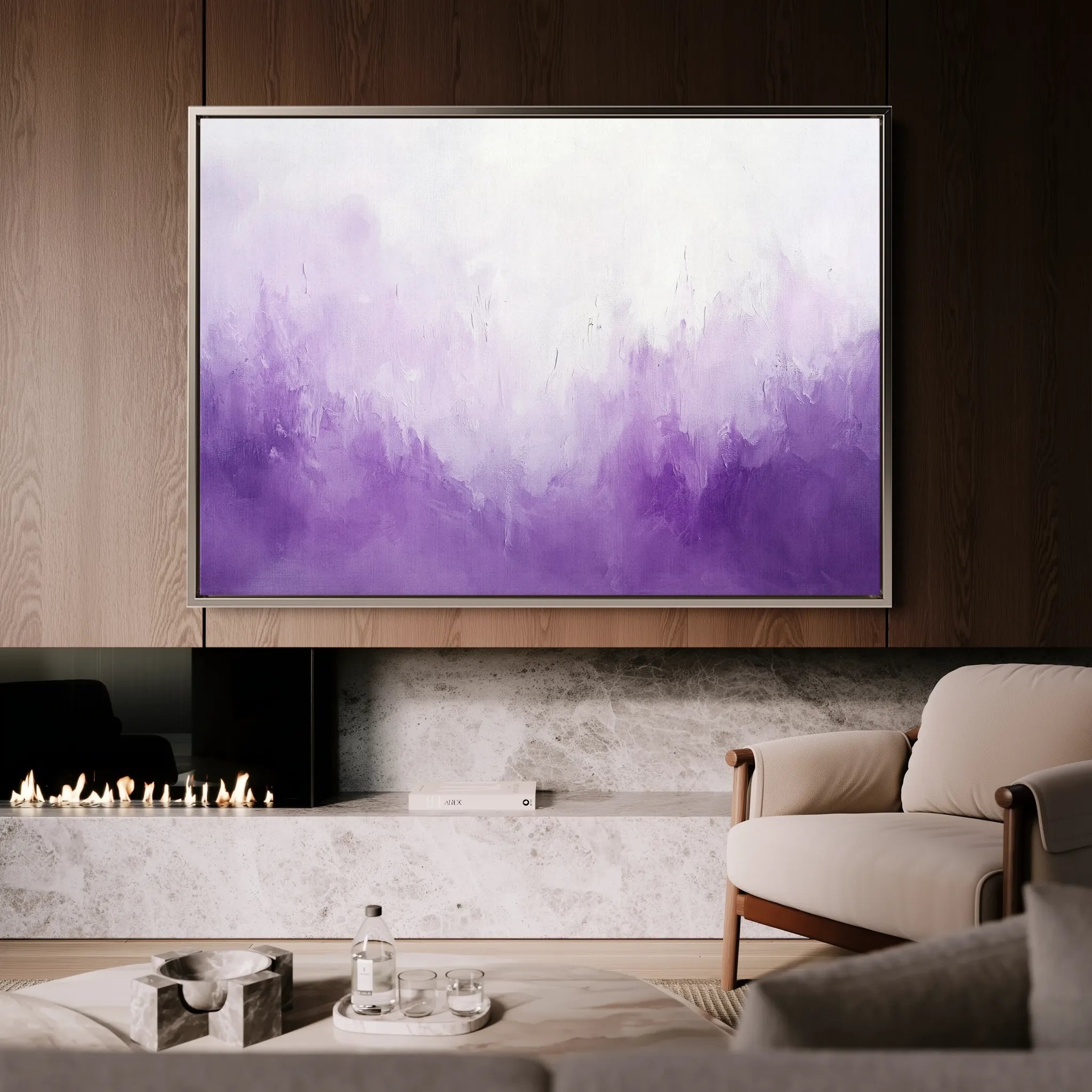Abstract 678 Canvas Art 18" x 24" / 45 x 60 cm / Black