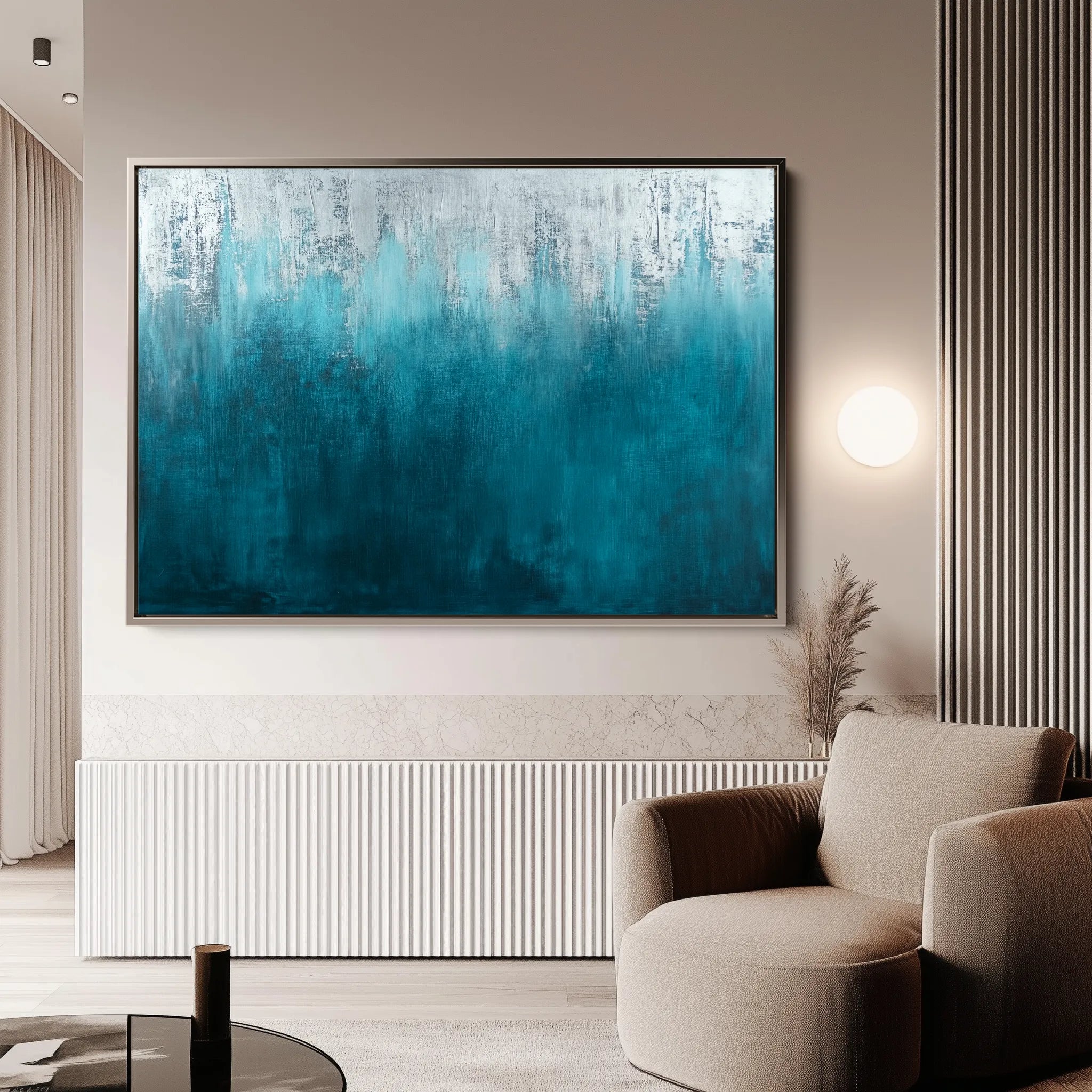 Abstract 679 Canvas Art 18" x 24" / 45 x 60 cm / Black