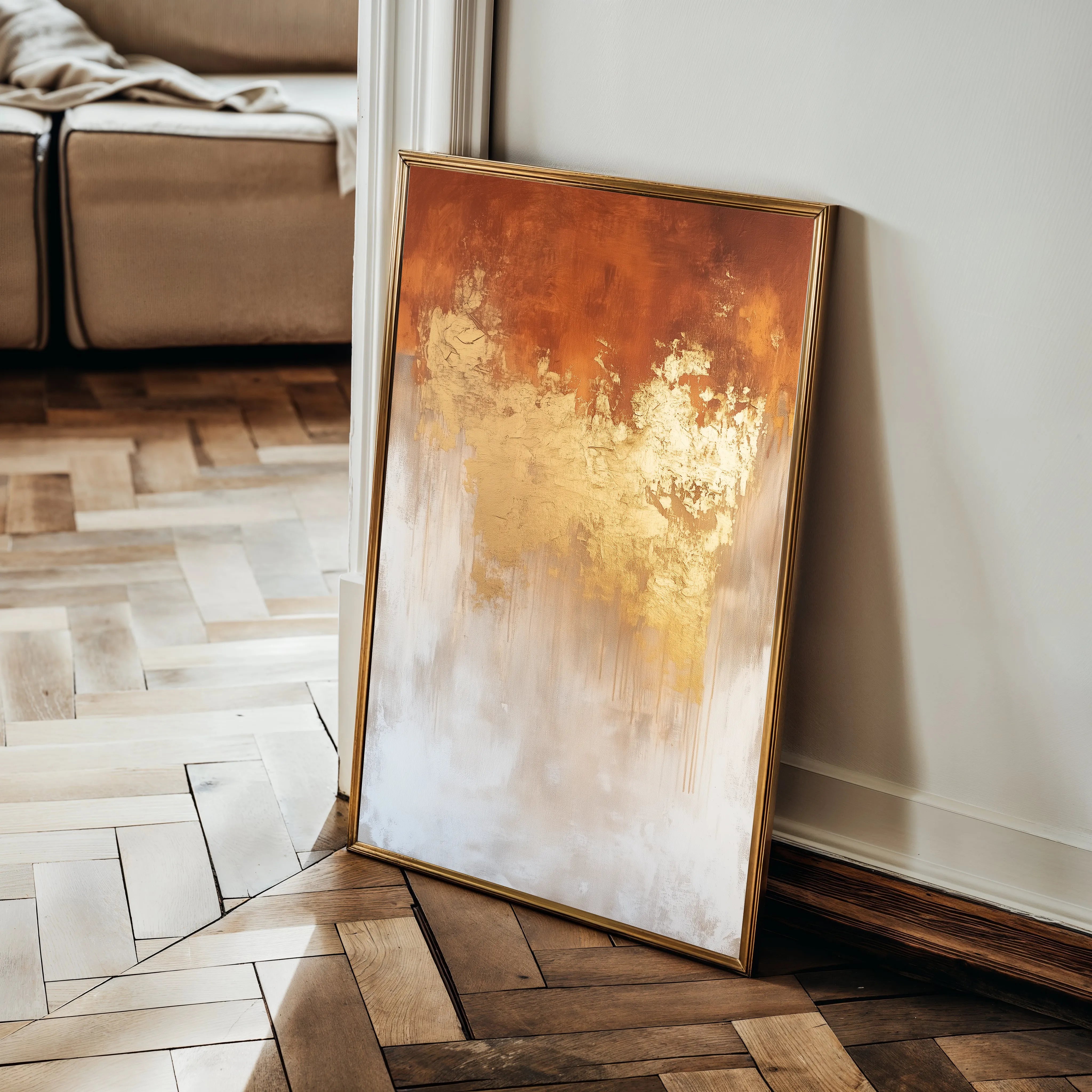 Abstract 680 Canvas Art 18" x 24" / 45 x 60 cm / Black