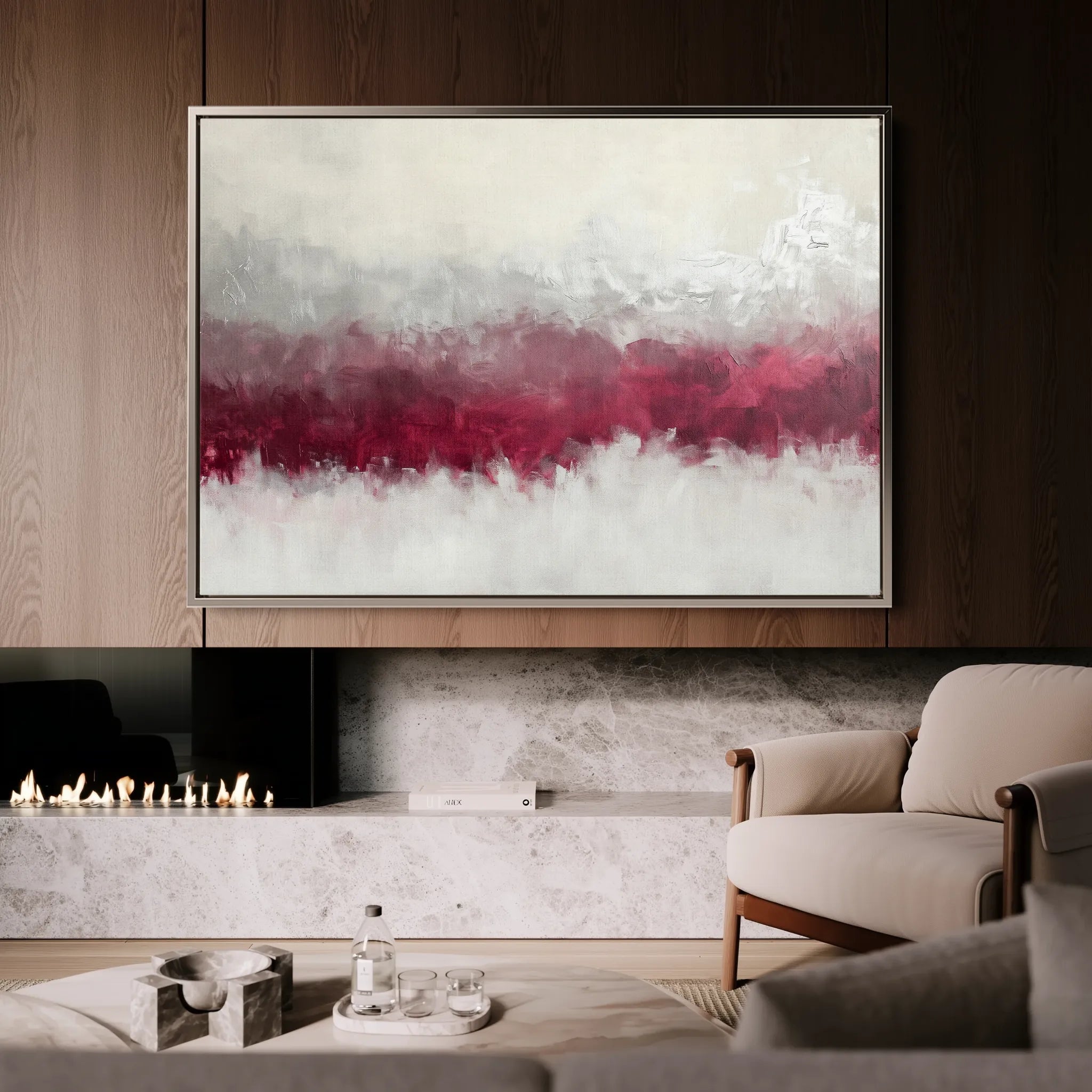 Abstract 681 Canvas Art 18" x 24" / 45 x 60 cm / Black