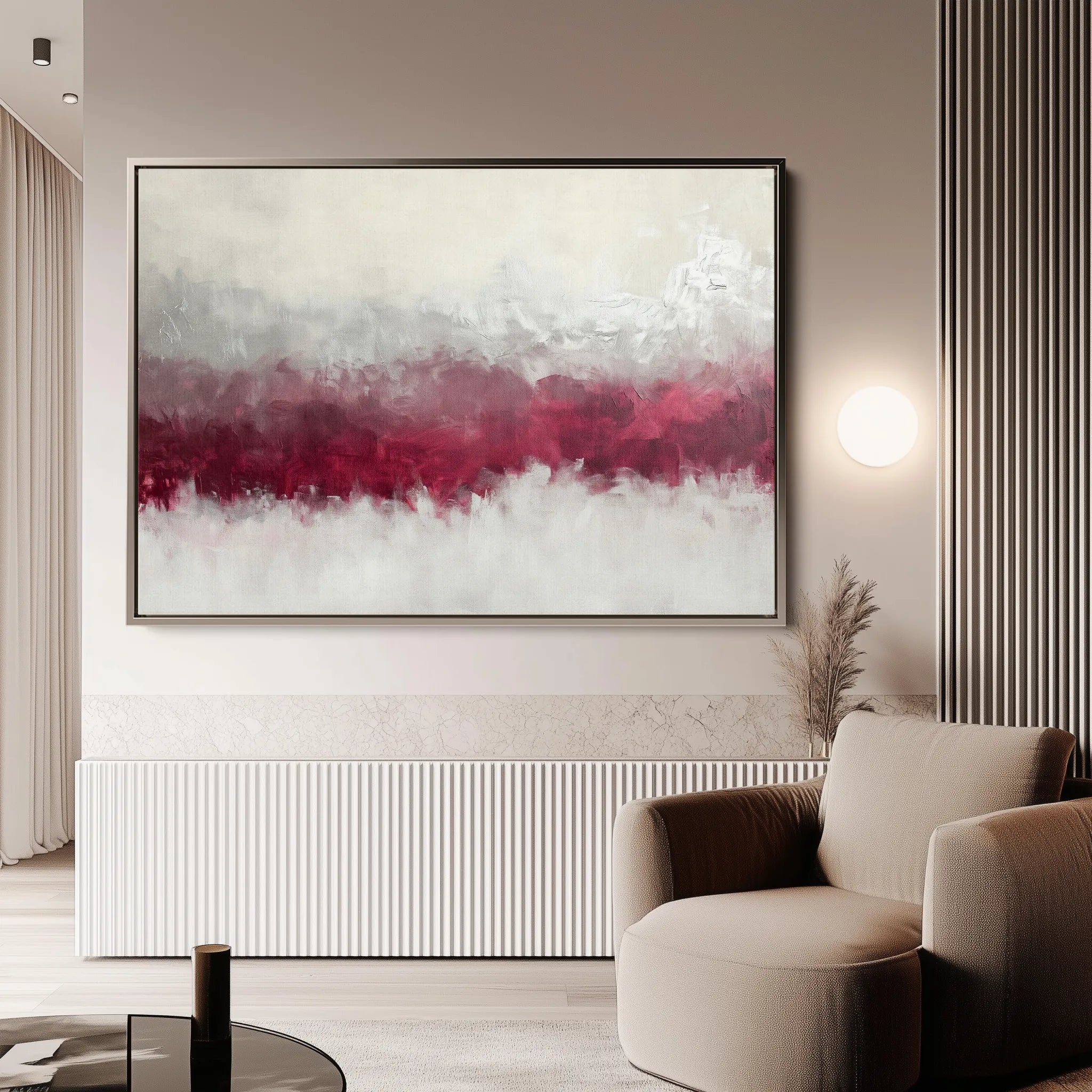 Abstract 681 Canvas Art 18" x 24" / 45 x 60 cm / Black