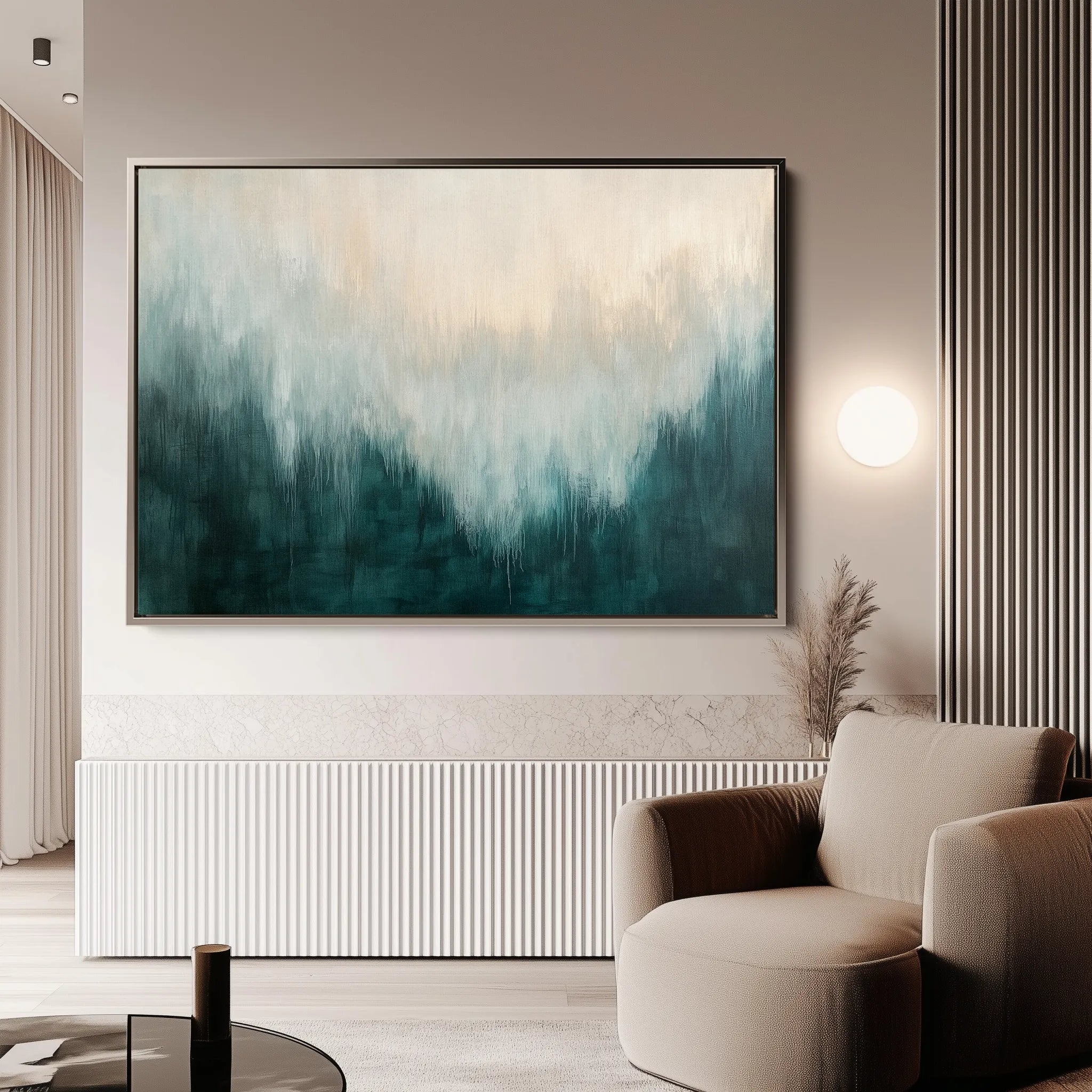 Abstract 682 Canvas Art 18" x 24" / 45 x 60 cm / Black