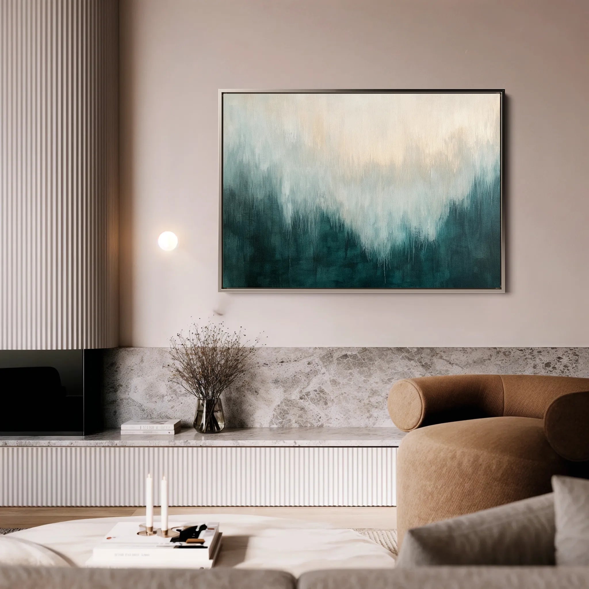 Abstract 682 Canvas Art 18" x 24" / 45 x 60 cm / Black