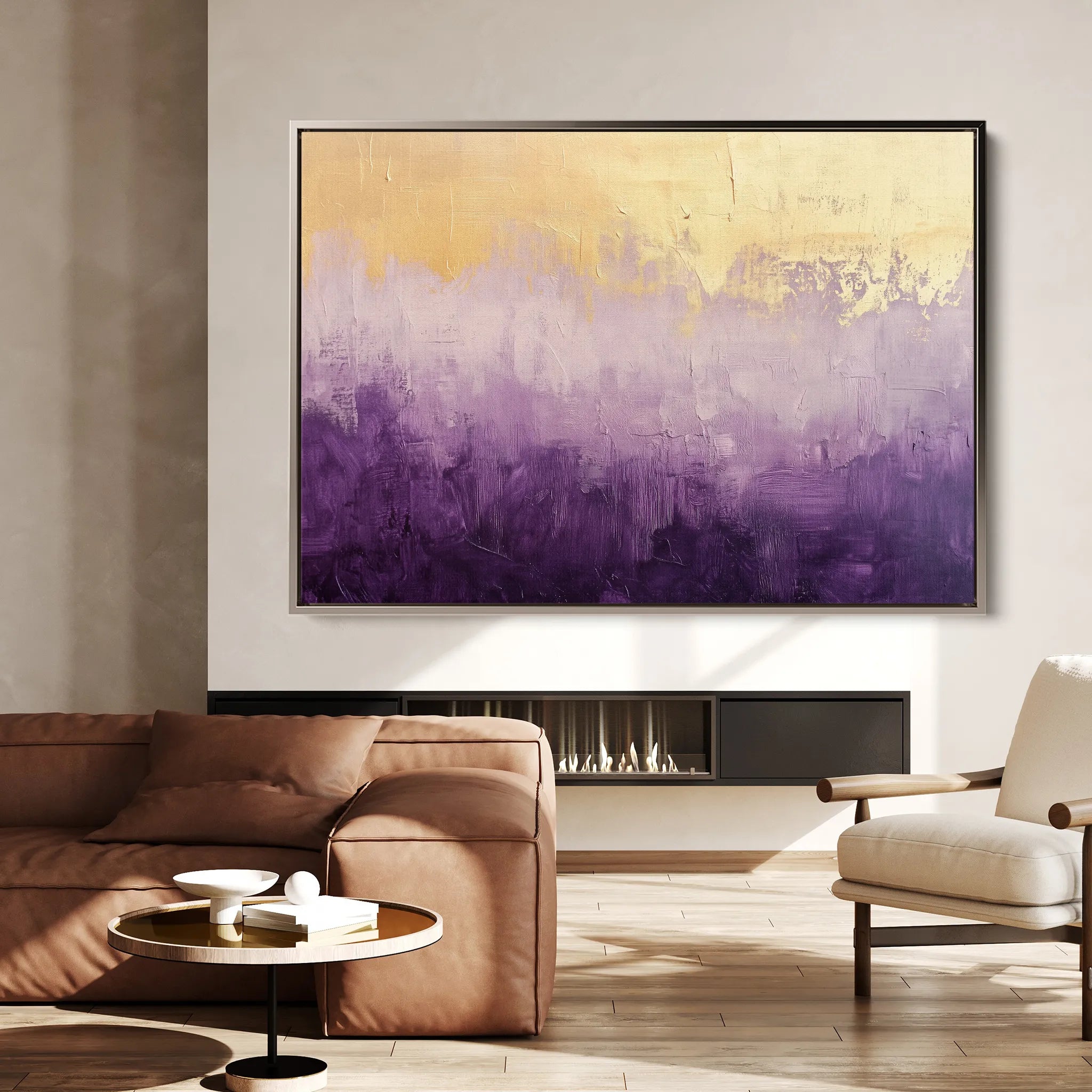 Abstract 683 Canvas Art 18" x 24" / 45 x 60 cm / Black