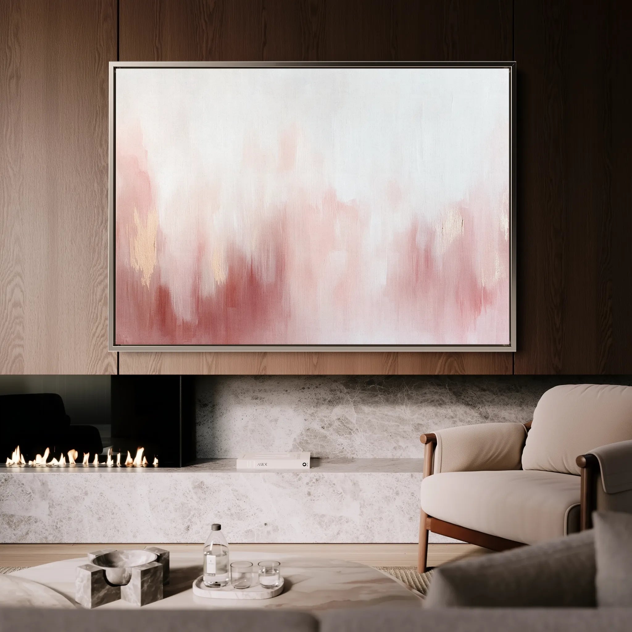 Abstract 684 Canvas Art 18" x 24" / 45 x 60 cm / Black