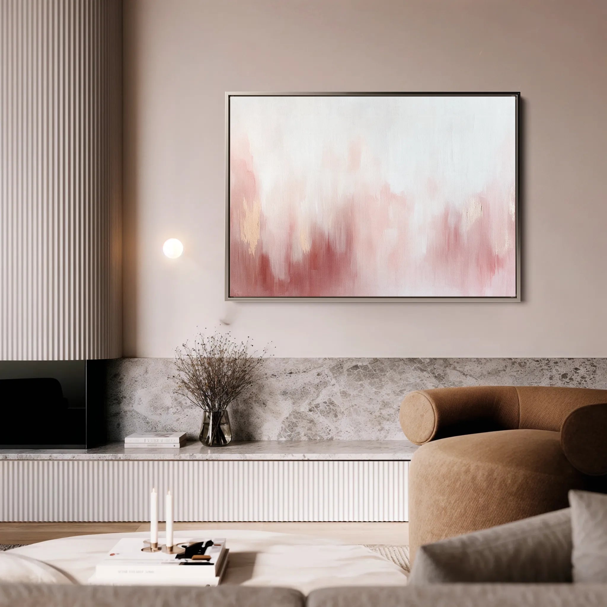 Abstract 684 Canvas Art 18" x 24" / 45 x 60 cm / Black