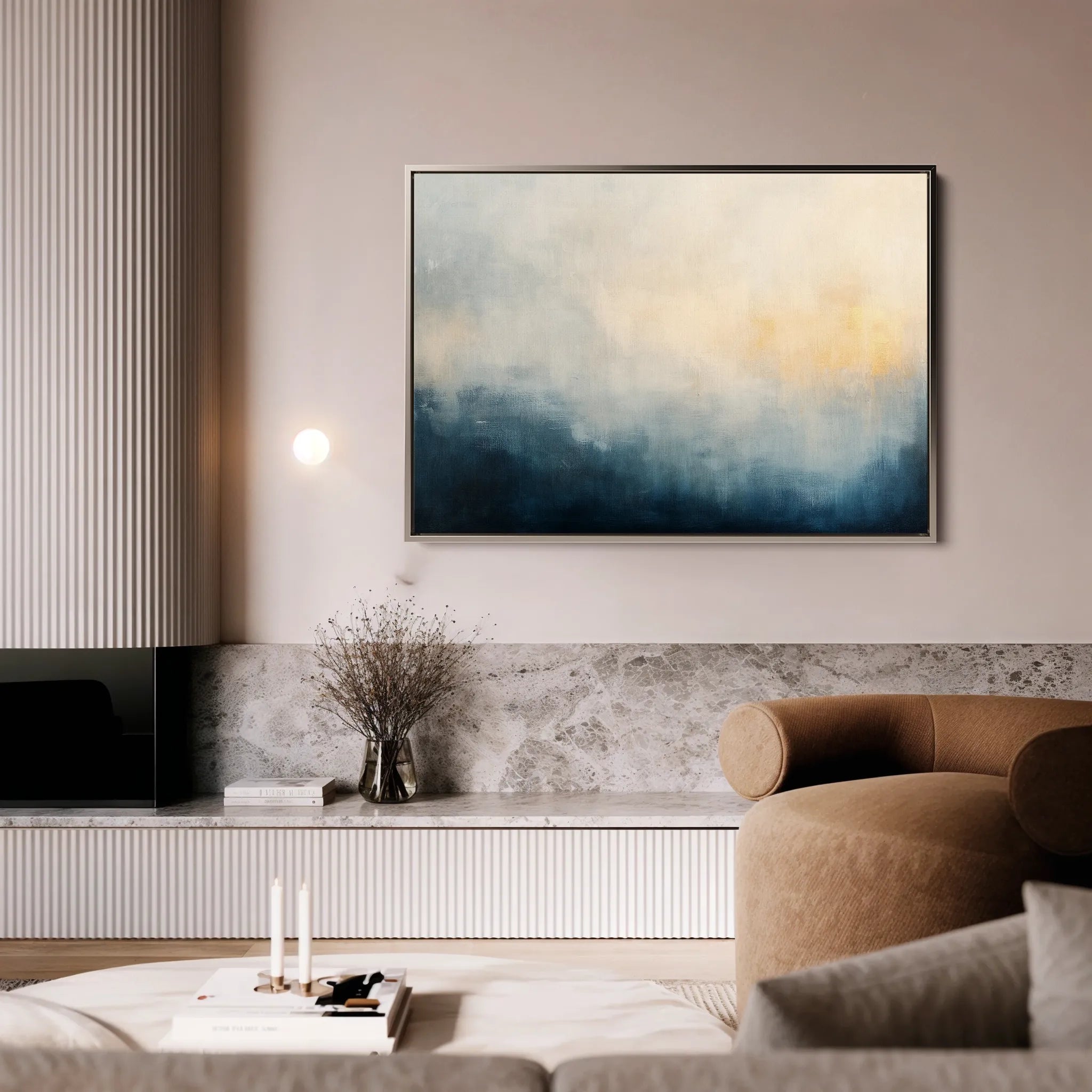 Abstract 686 Canvas Art 18" x 24" / 45 x 60 cm / Black
